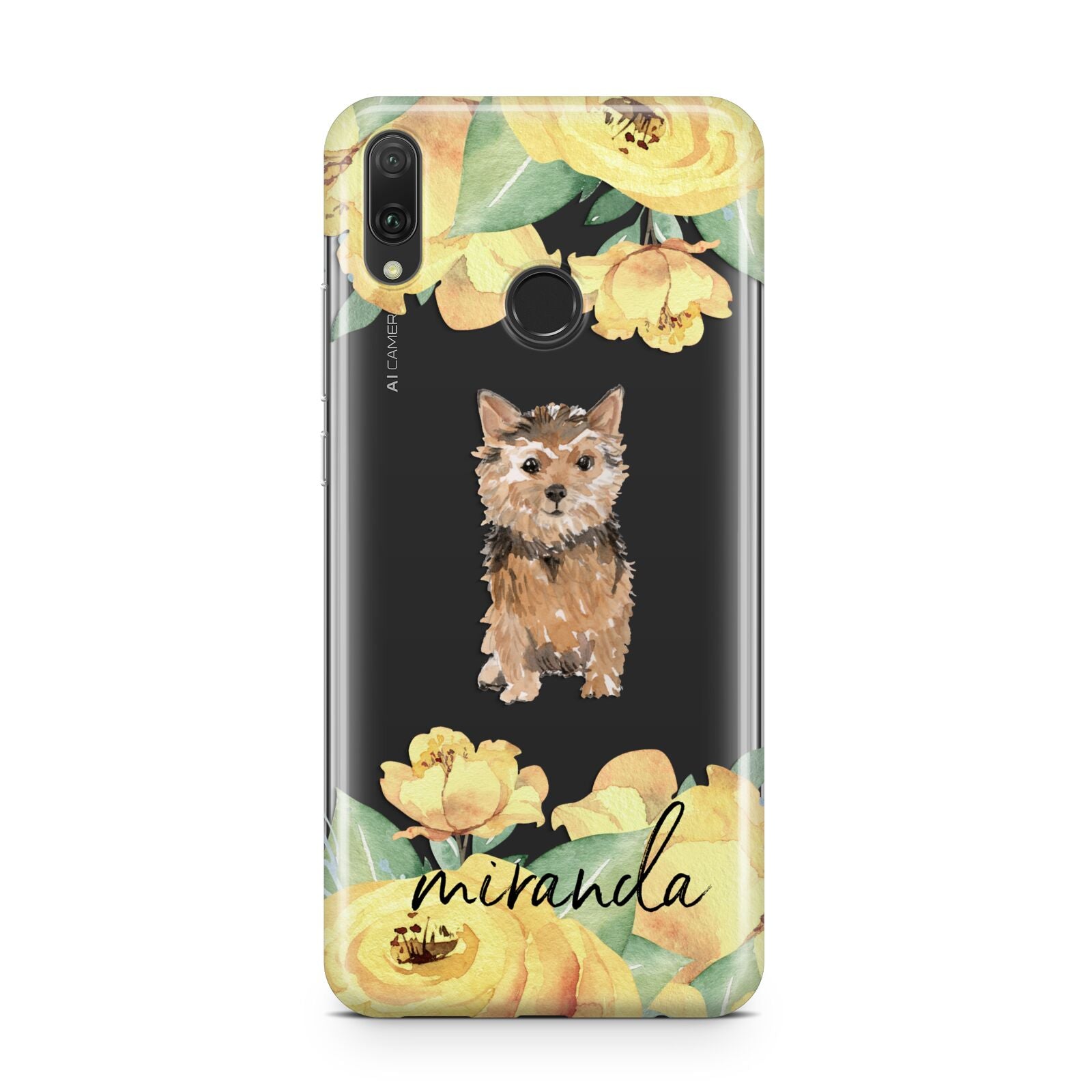 Personalised Norwich Terrier Huawei Y9 2019