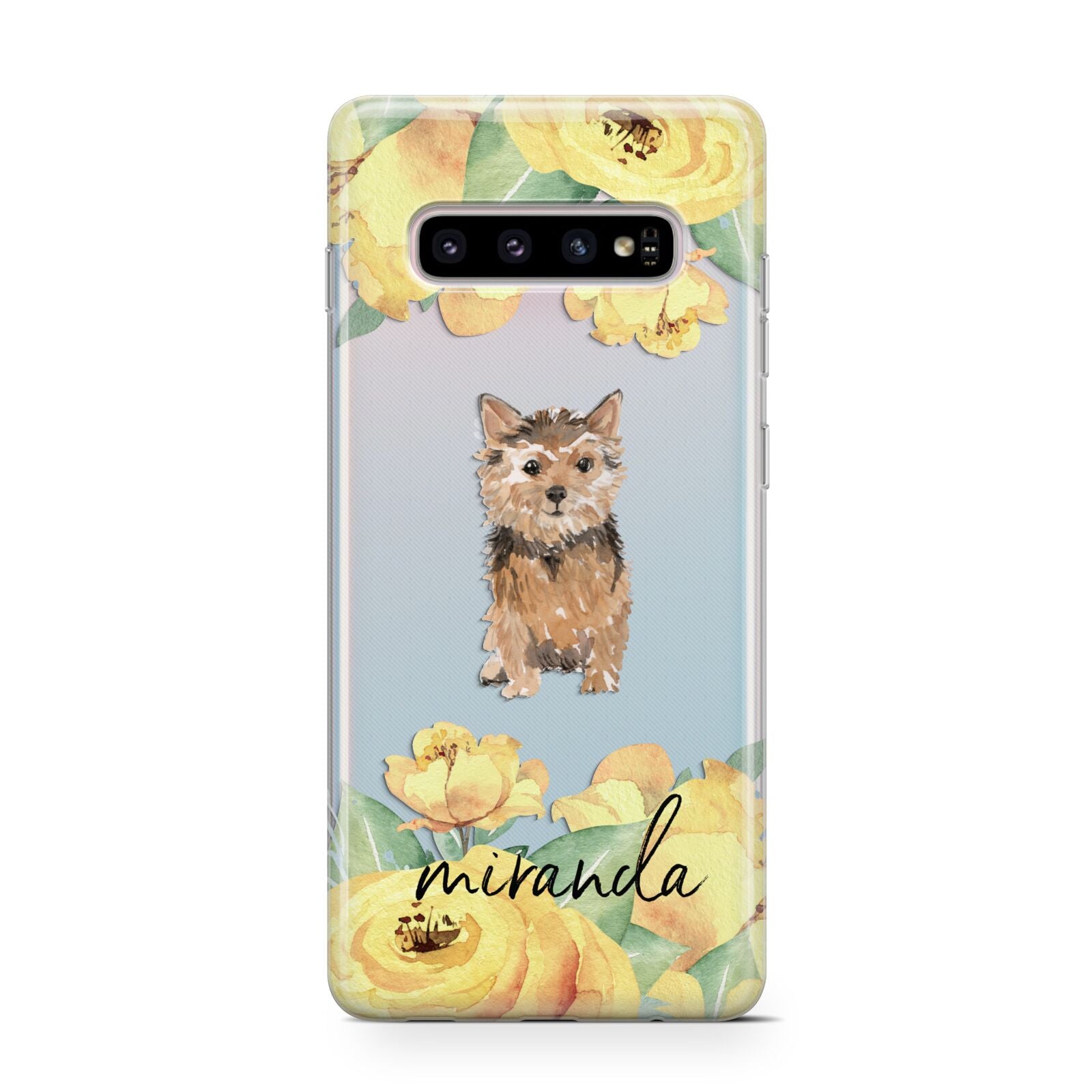 Personalised Norwich Terrier Protective Samsung Galaxy Case