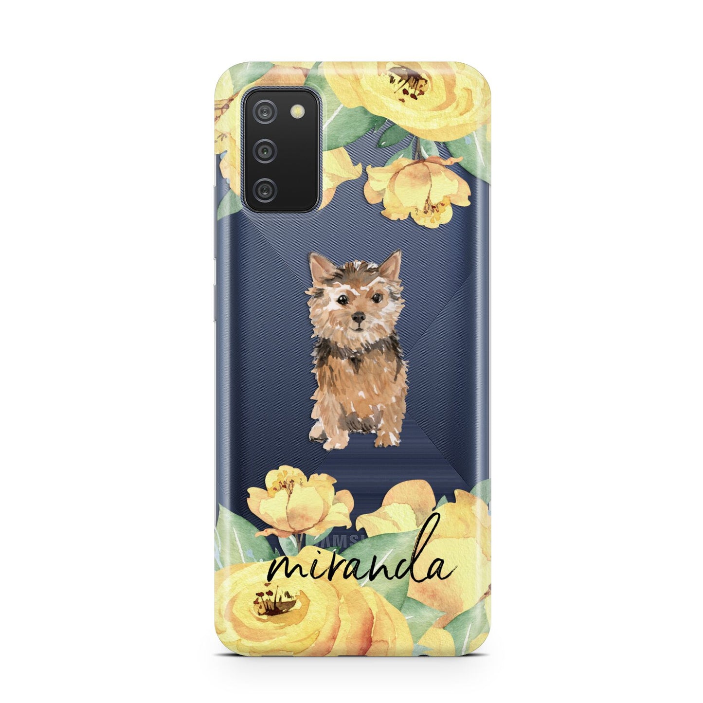 Personalised Norwich Terrier Samsung A02s Case