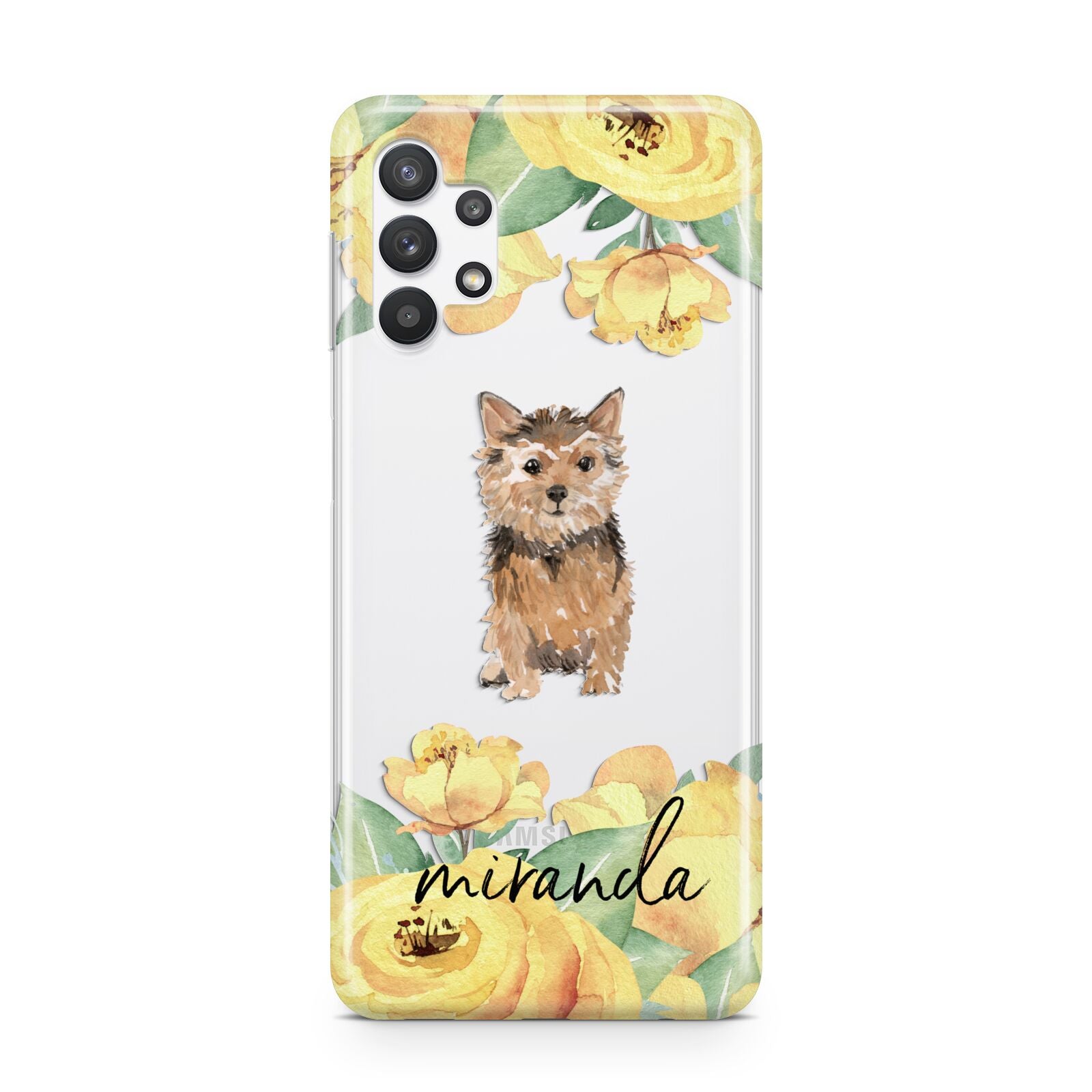 Personalised Norwich Terrier Samsung A32 5G Case