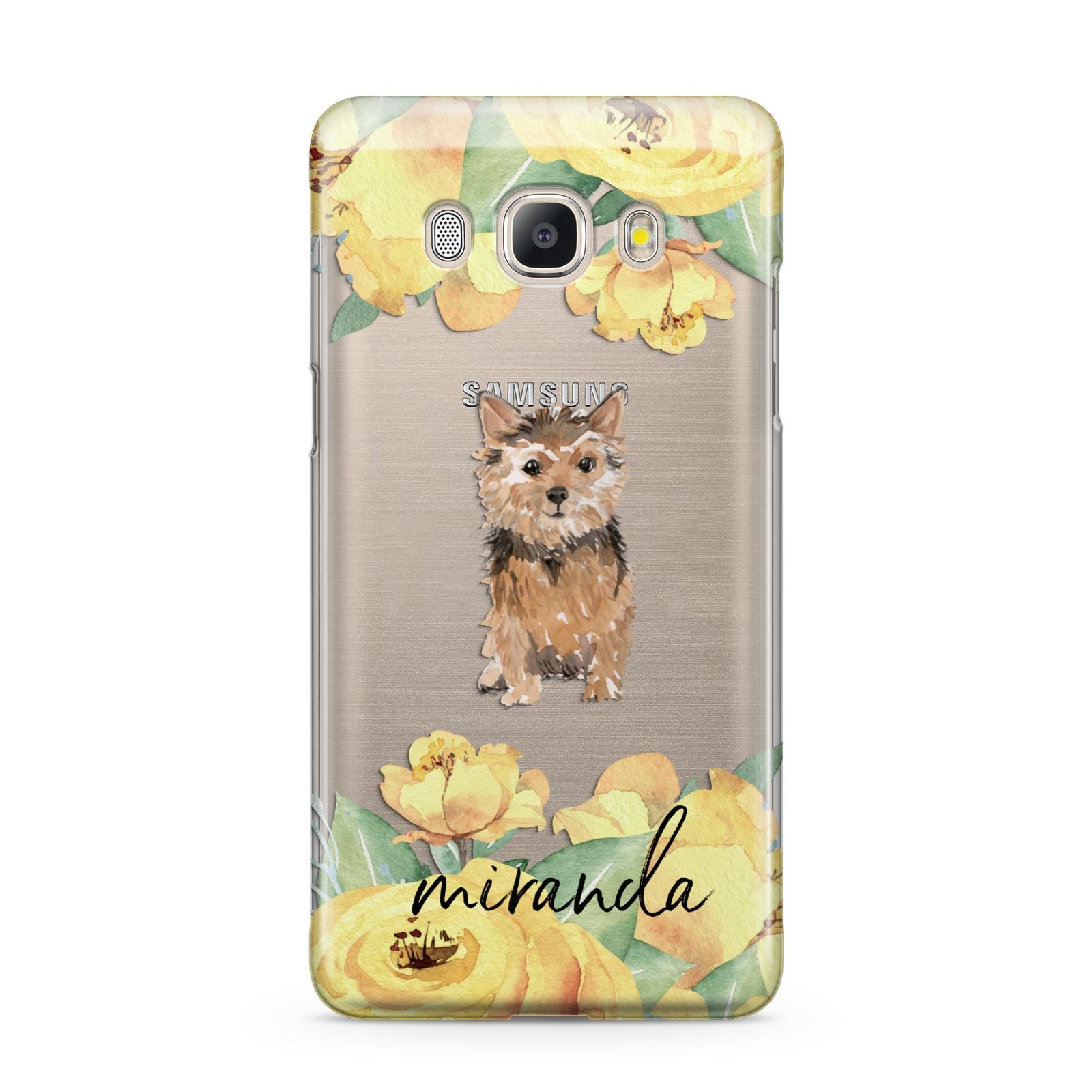 Personalised Norwich Terrier Samsung Galaxy J5 2016 Case