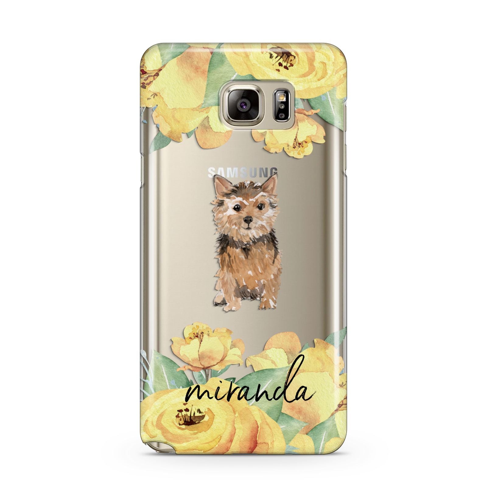 Personalised Norwich Terrier Samsung Galaxy Note 5 Case