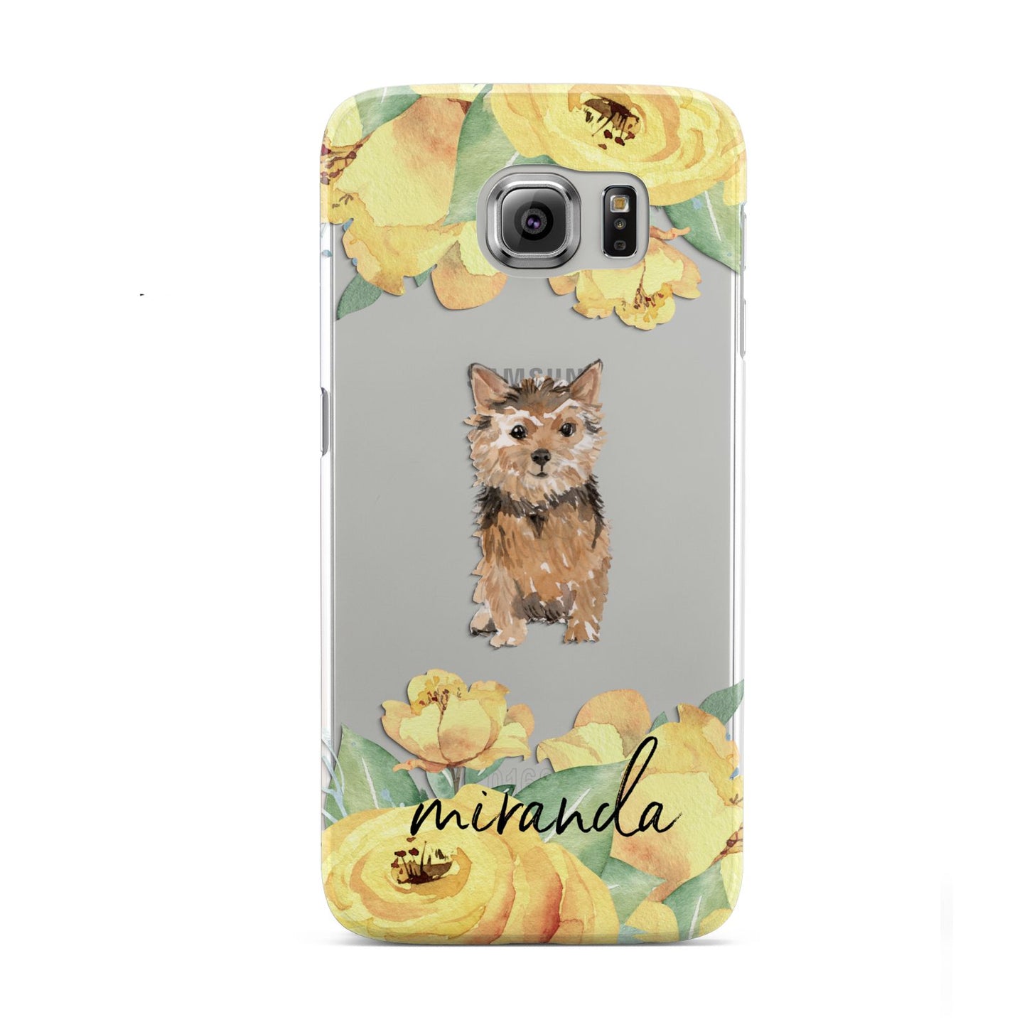 Personalised Norwich Terrier Samsung Galaxy S6 Case