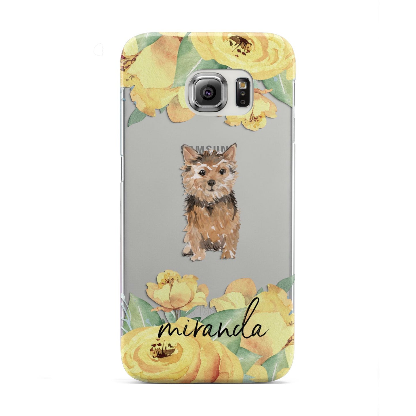 Personalised Norwich Terrier Samsung Galaxy S6 Edge Case