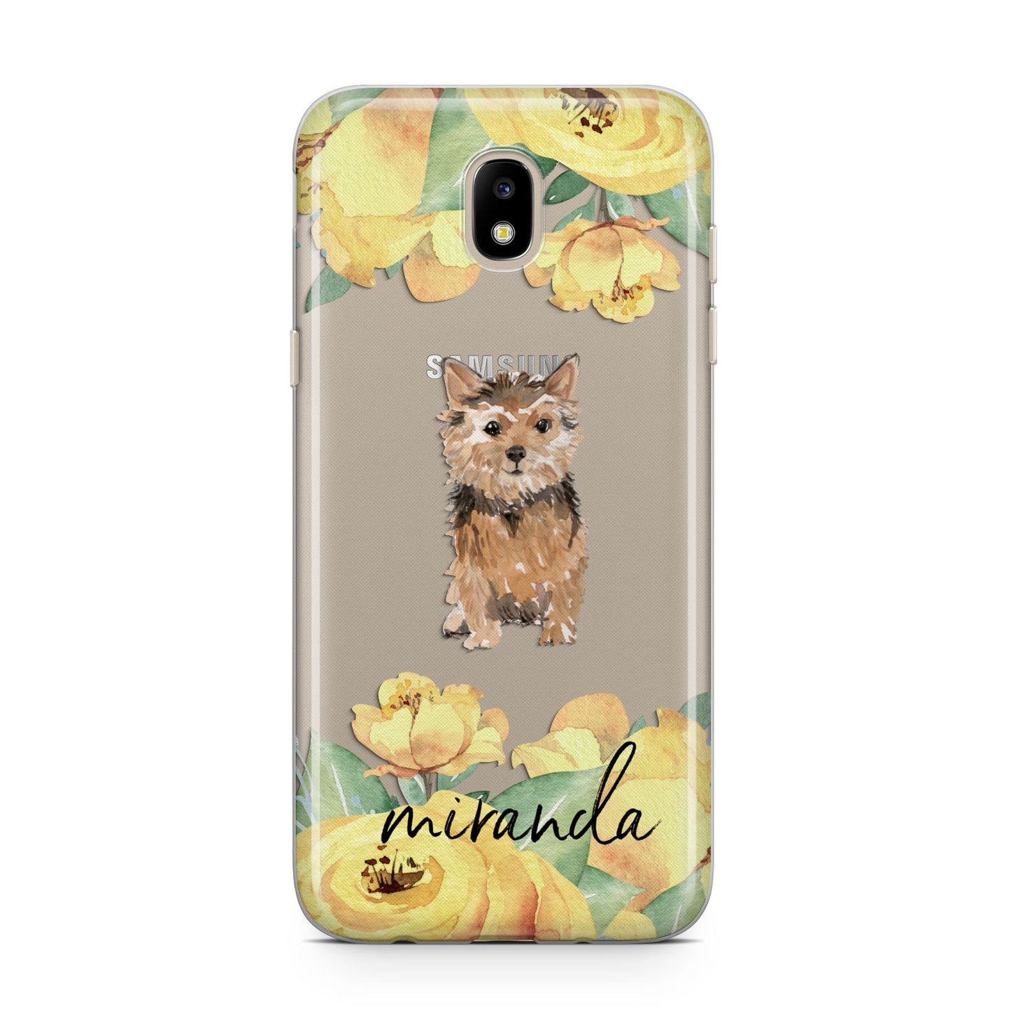 Personalised Norwich Terrier Samsung J5 2017 Case