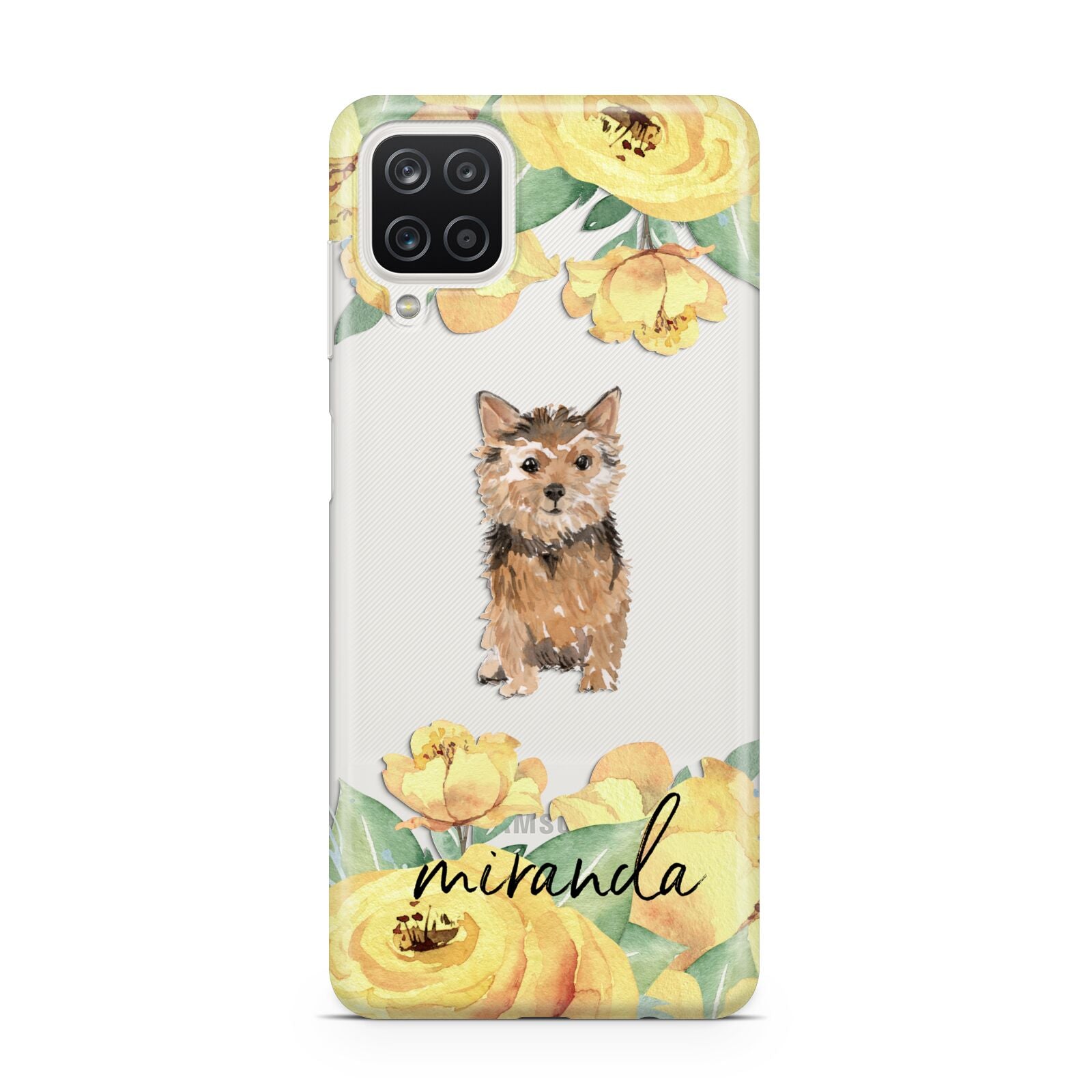 Personalised Norwich Terrier Samsung M12 Case