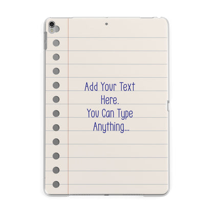 Personalised Notepad Apple iPad Silver Case