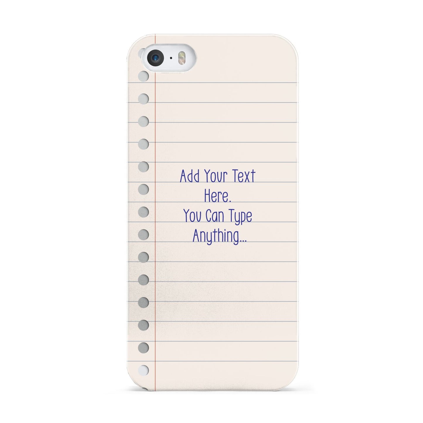 Personalised Notepad Apple iPhone 5 Case