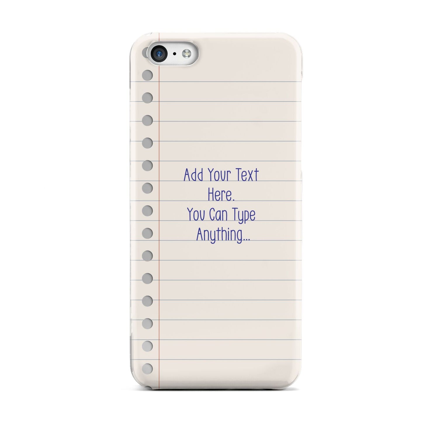 Personalised Notepad Apple iPhone 5c Case