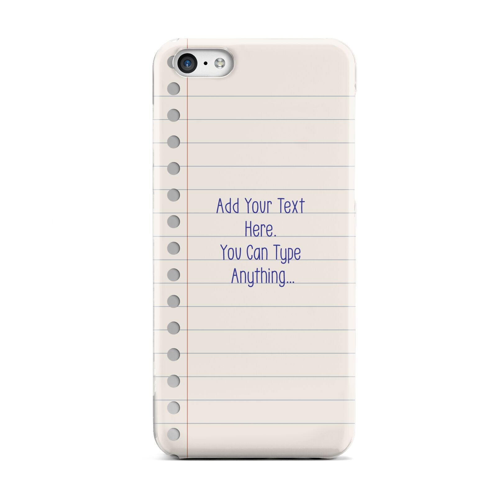 Personalised Notepad Apple iPhone 5c Case