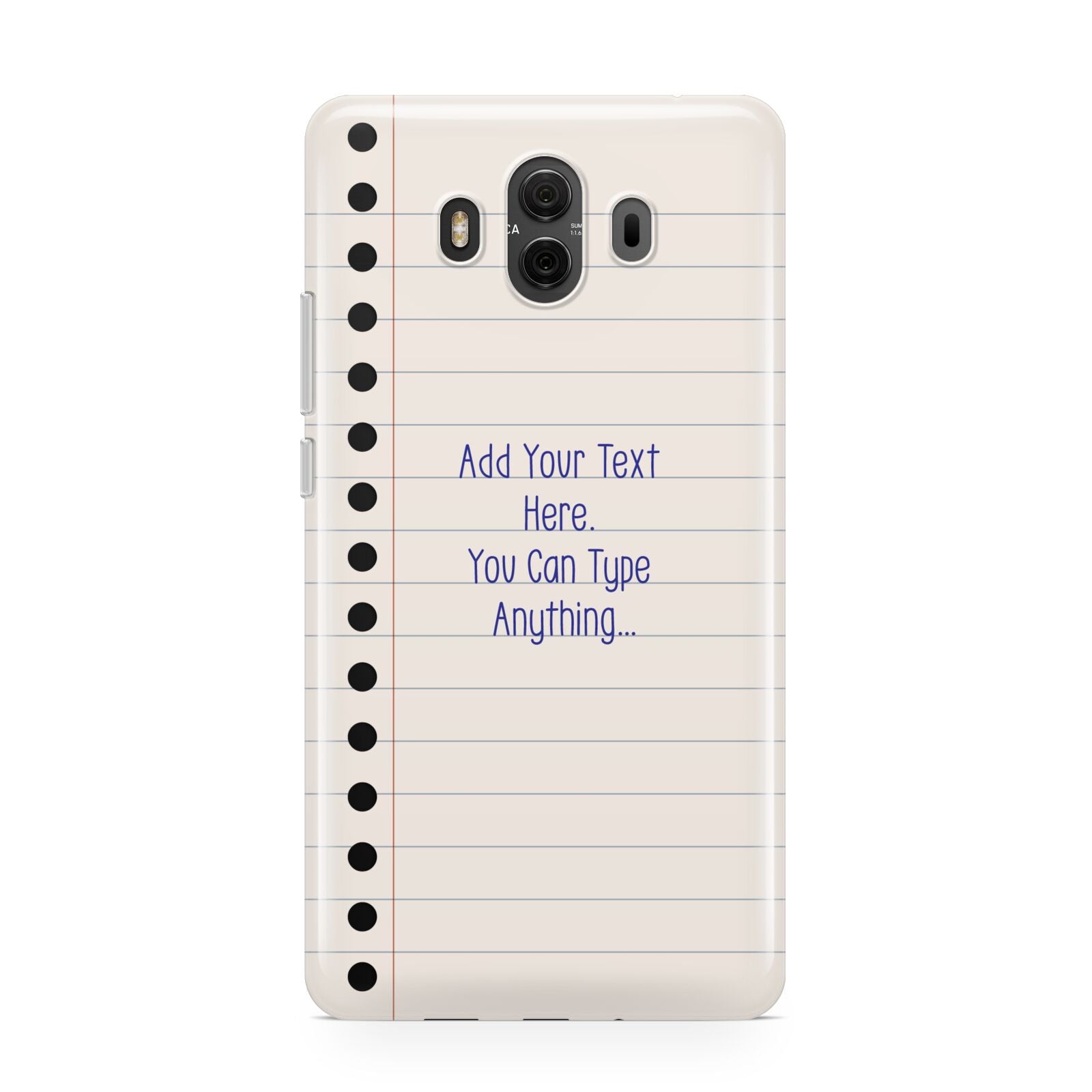 Personalised Notepad Huawei Mate 10 Protective Phone Case