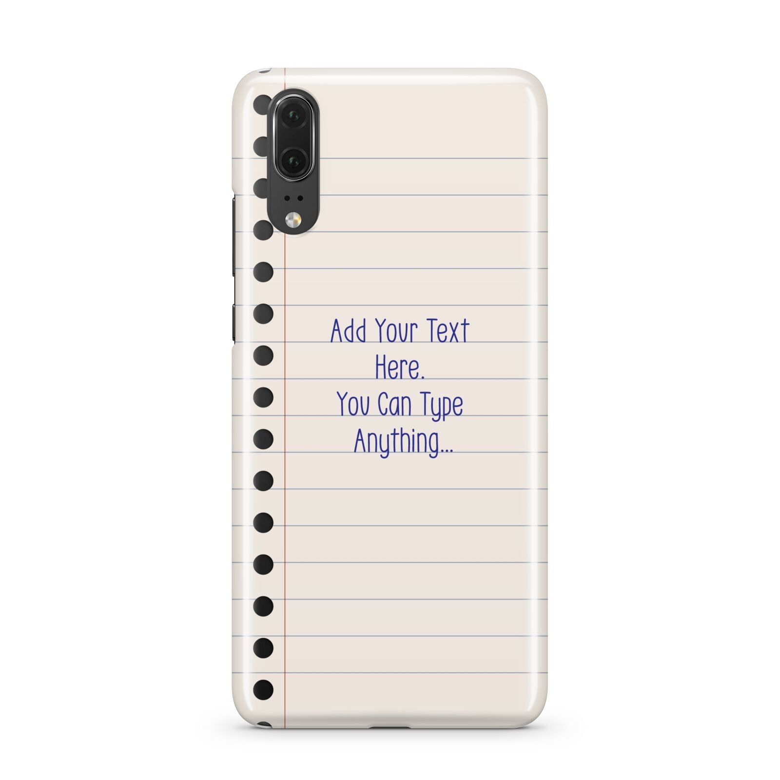 Personalised Notepad Huawei P20 Phone Case