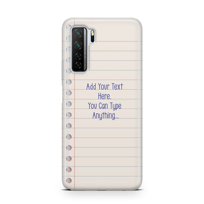 Personalised Notepad Huawei P40 Lite 5G Phone Case