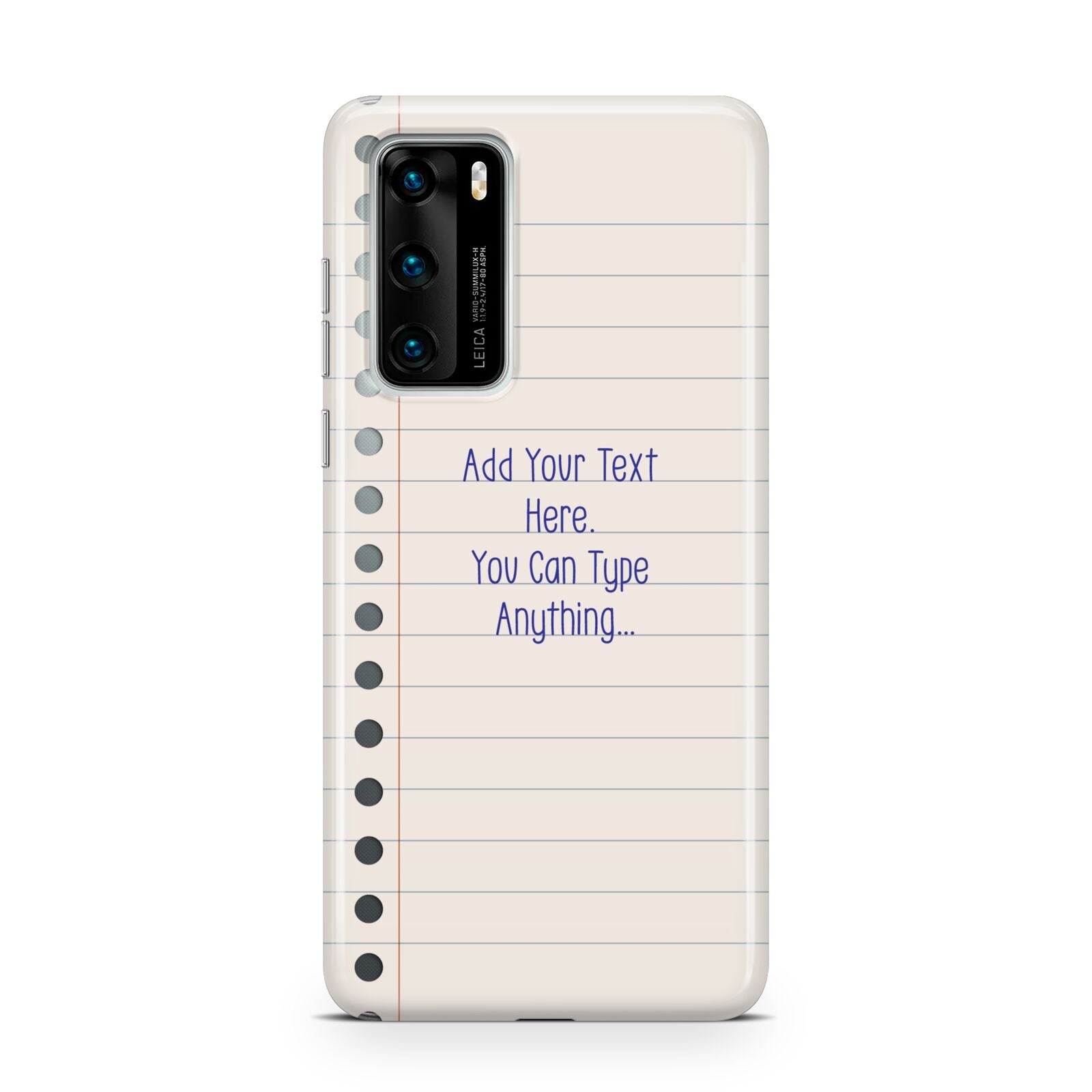 Personalised Notepad Huawei P40 Phone Case