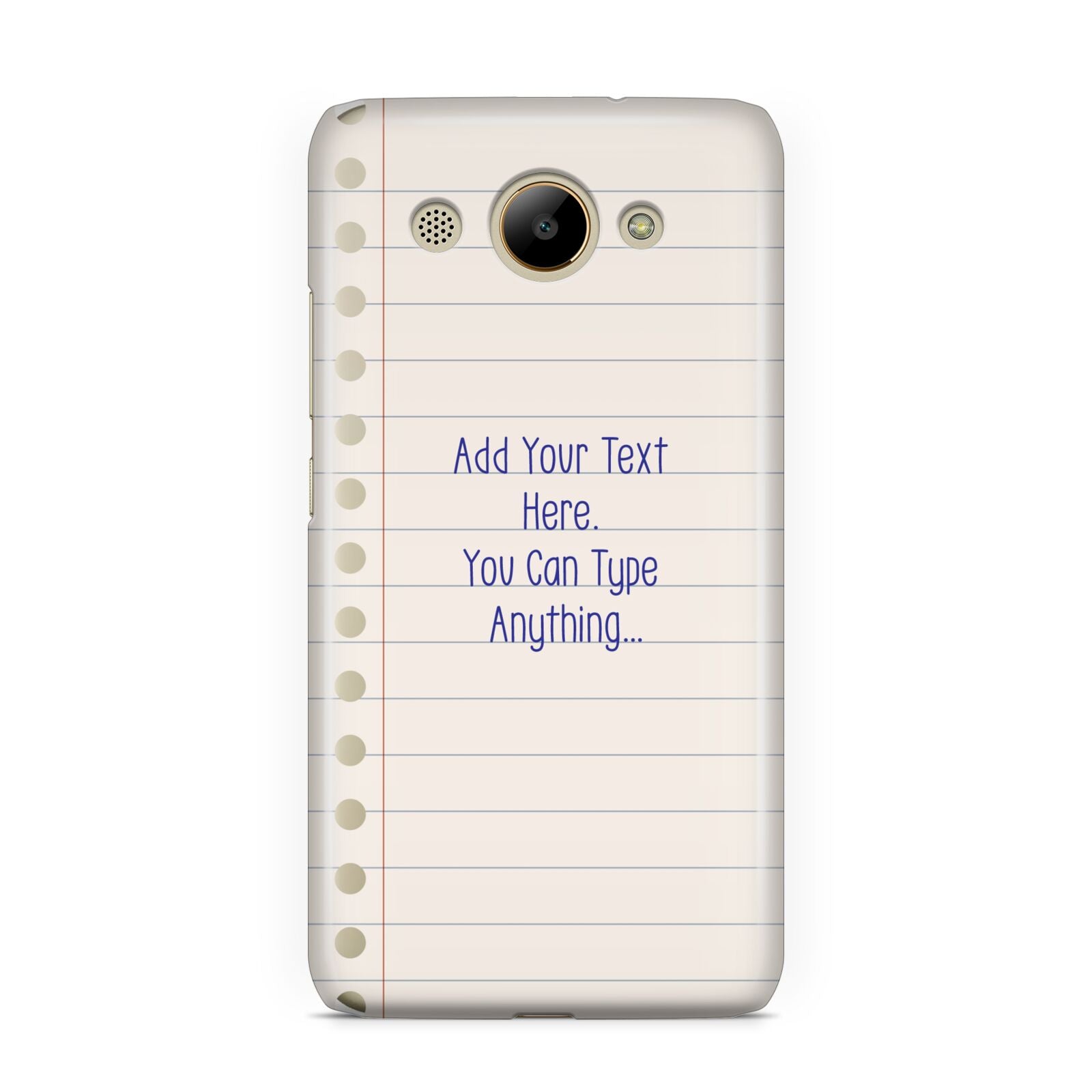 Personalised Notepad Huawei Y3 2017