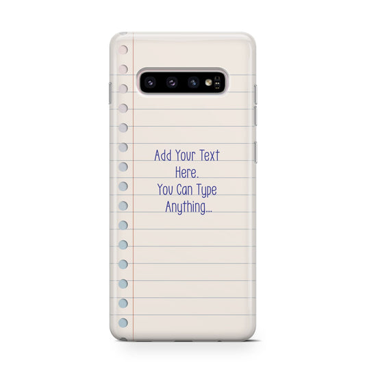 Personalised Notepad Protective Samsung Galaxy Case