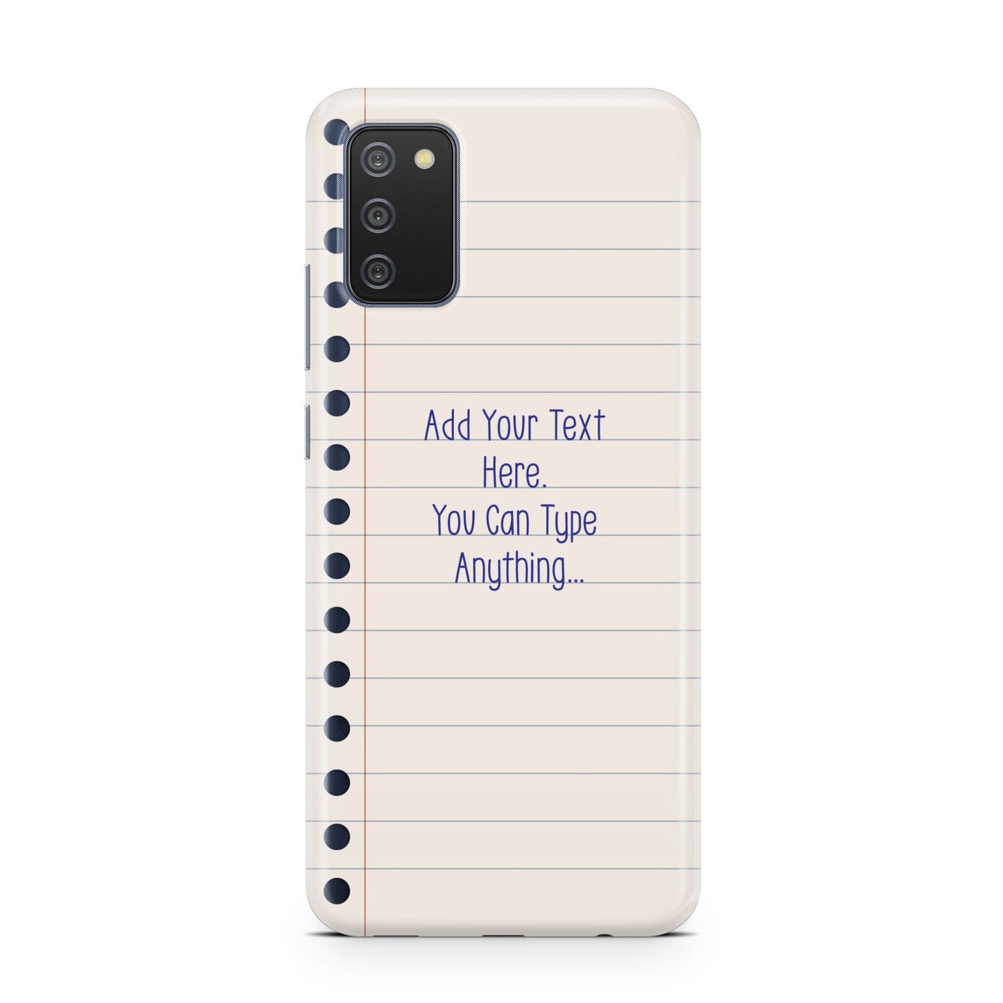 Personalised Notepad Samsung A02s Case