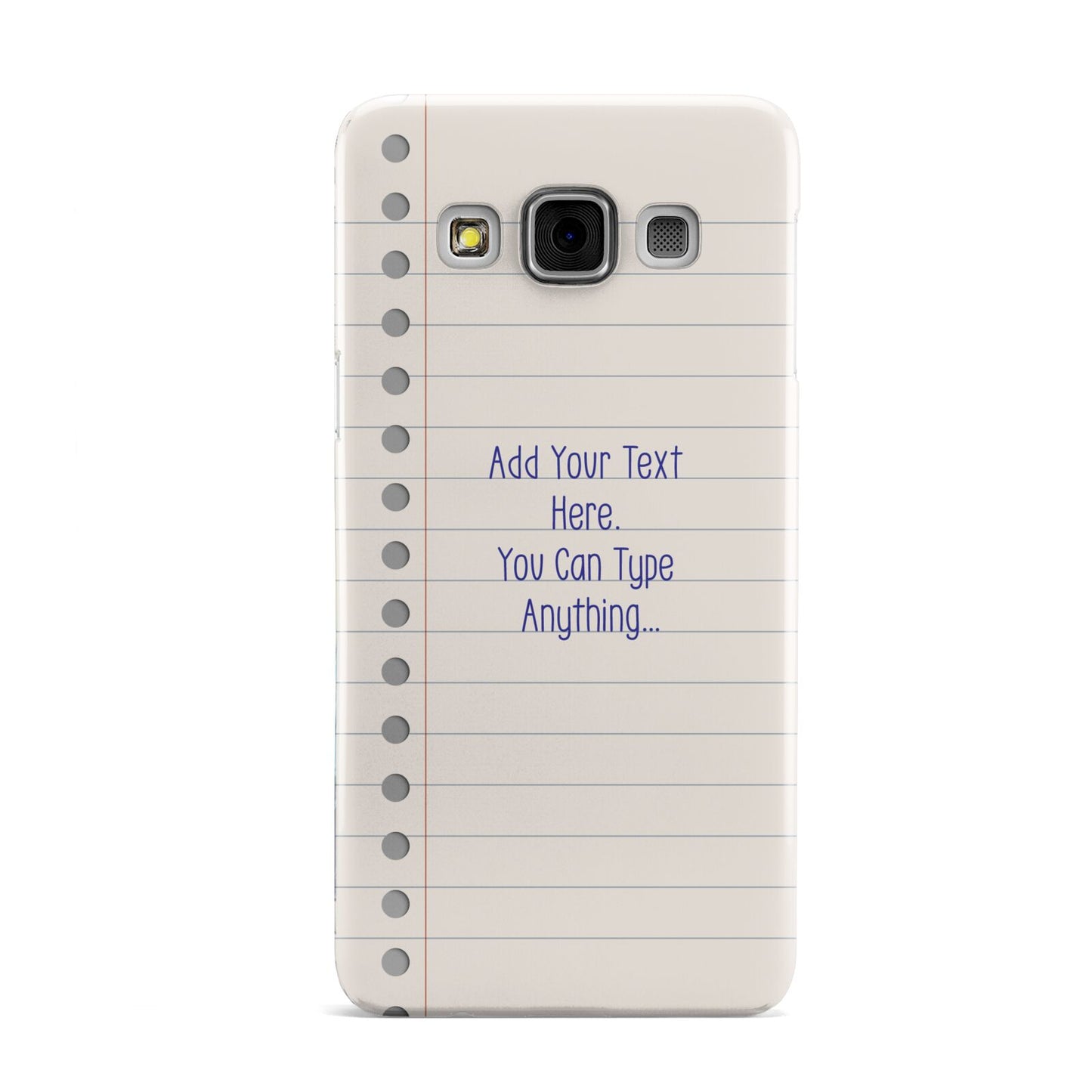 Personalised Notepad Samsung Galaxy A3 Case