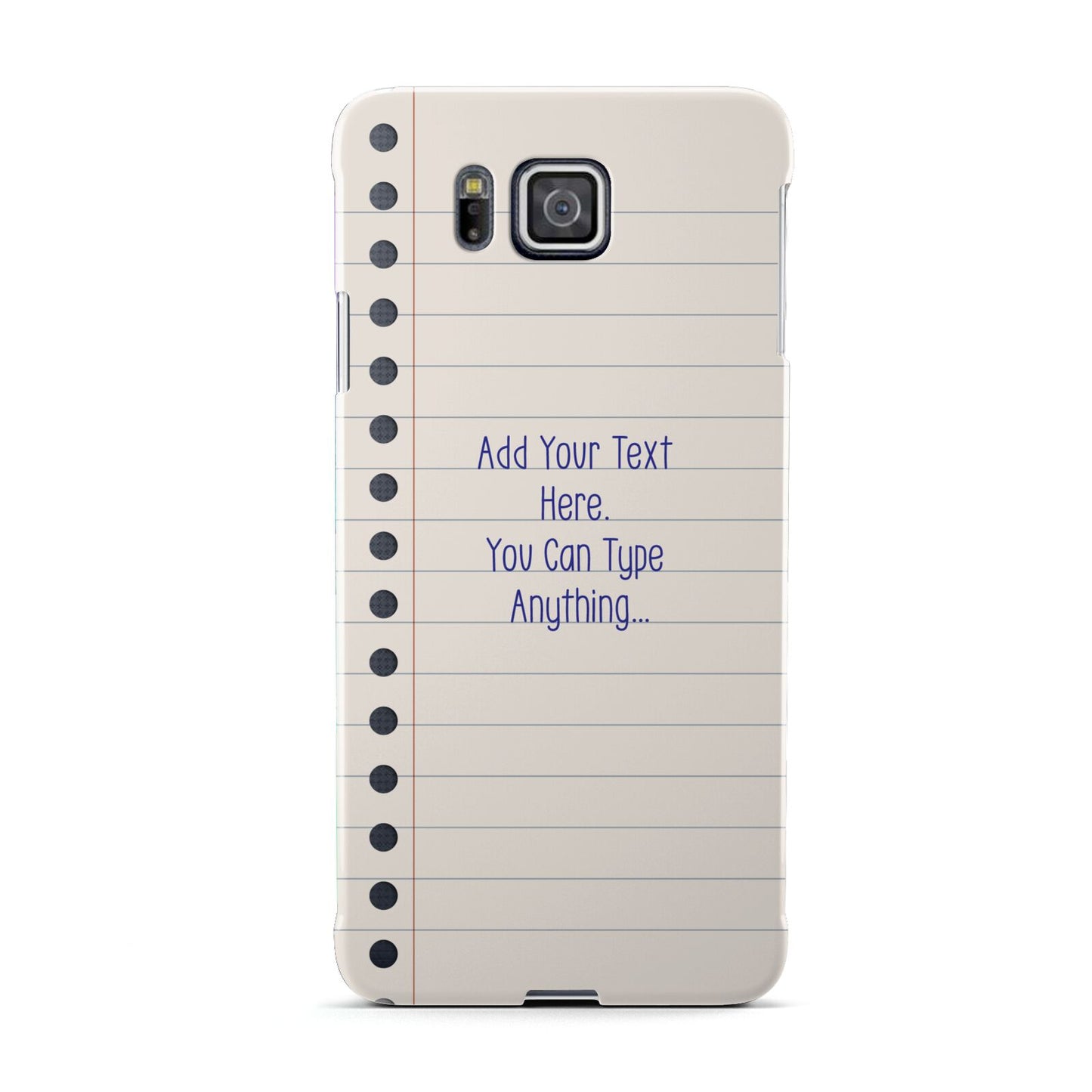 Personalised Notepad Samsung Galaxy Alpha Case