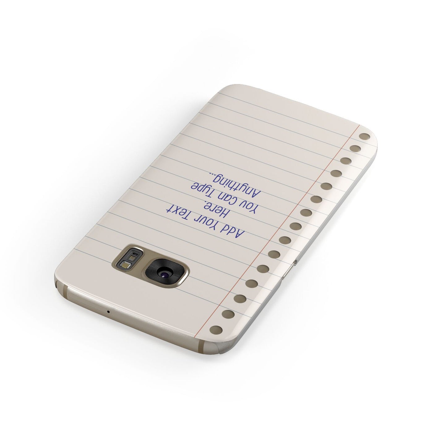 Personalised Notepad Samsung Galaxy Case Front Close Up