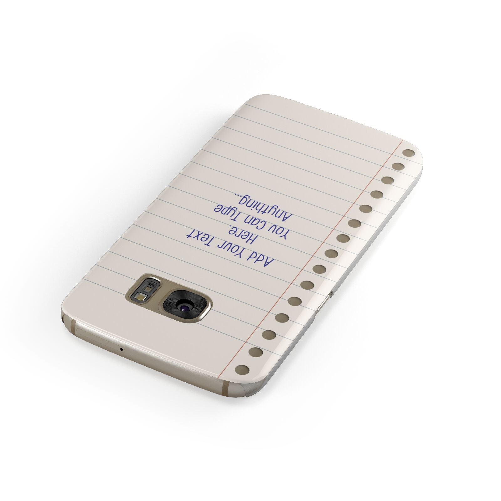 Personalised Notepad Samsung Galaxy Case Front Close Up