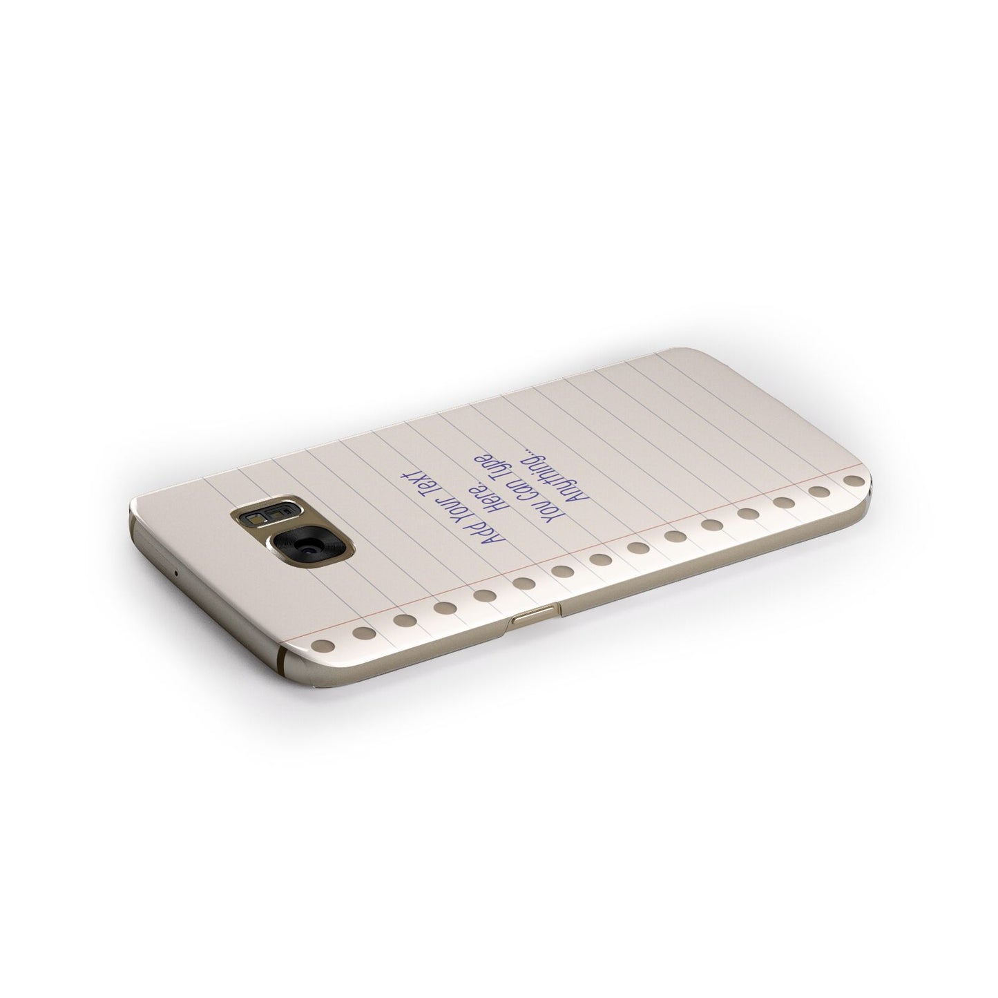 Personalised Notepad Samsung Galaxy Case Side Close Up