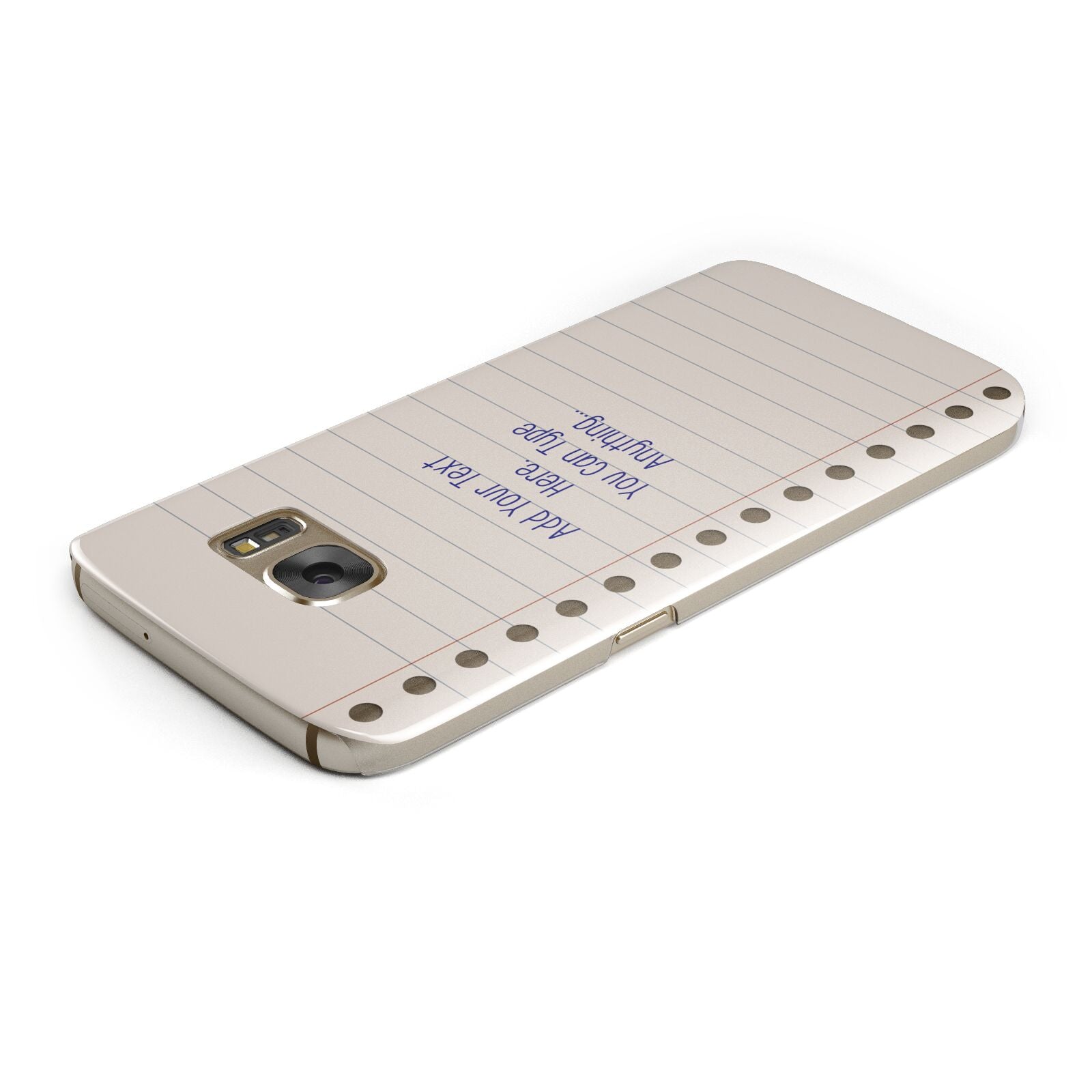 Personalised Notepad Samsung Galaxy Case Top Cutout