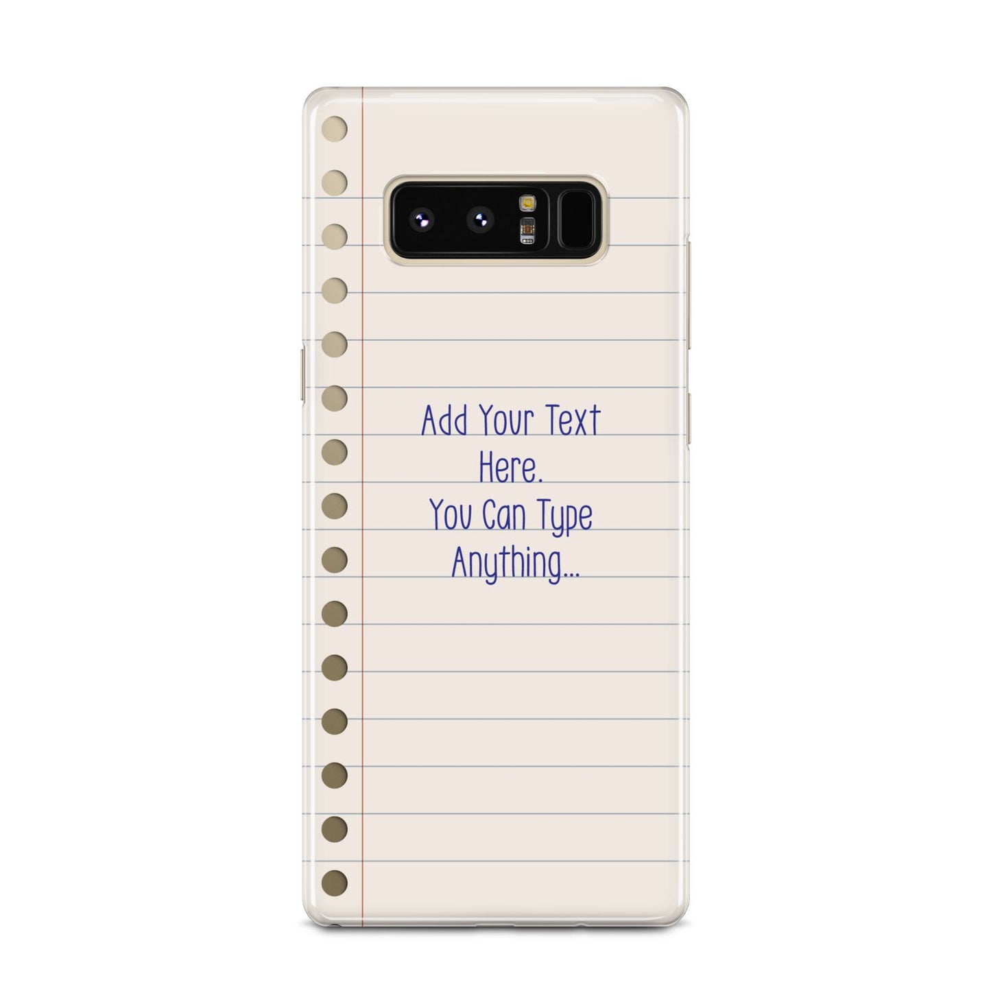 Personalised Notepad Samsung Galaxy Note 8 Case