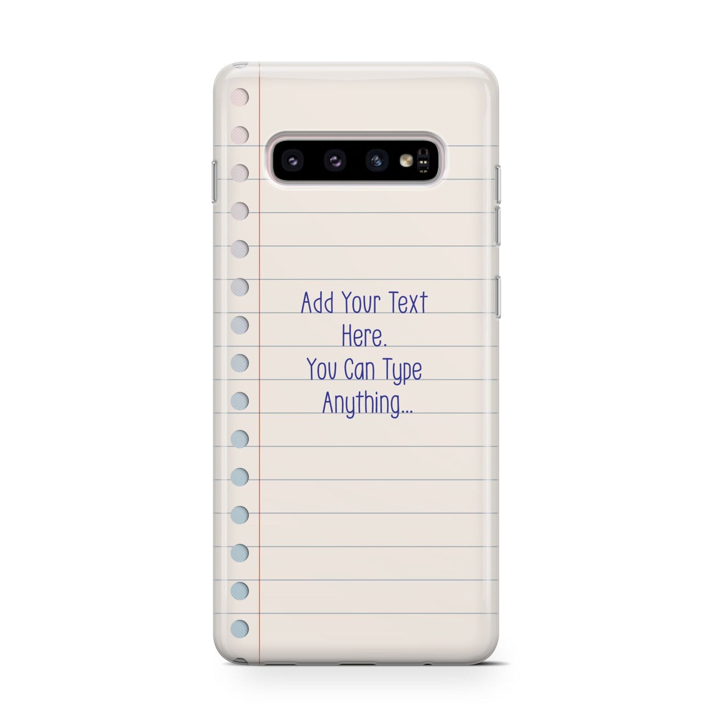 Personalised Notepad Samsung Galaxy S10 Case