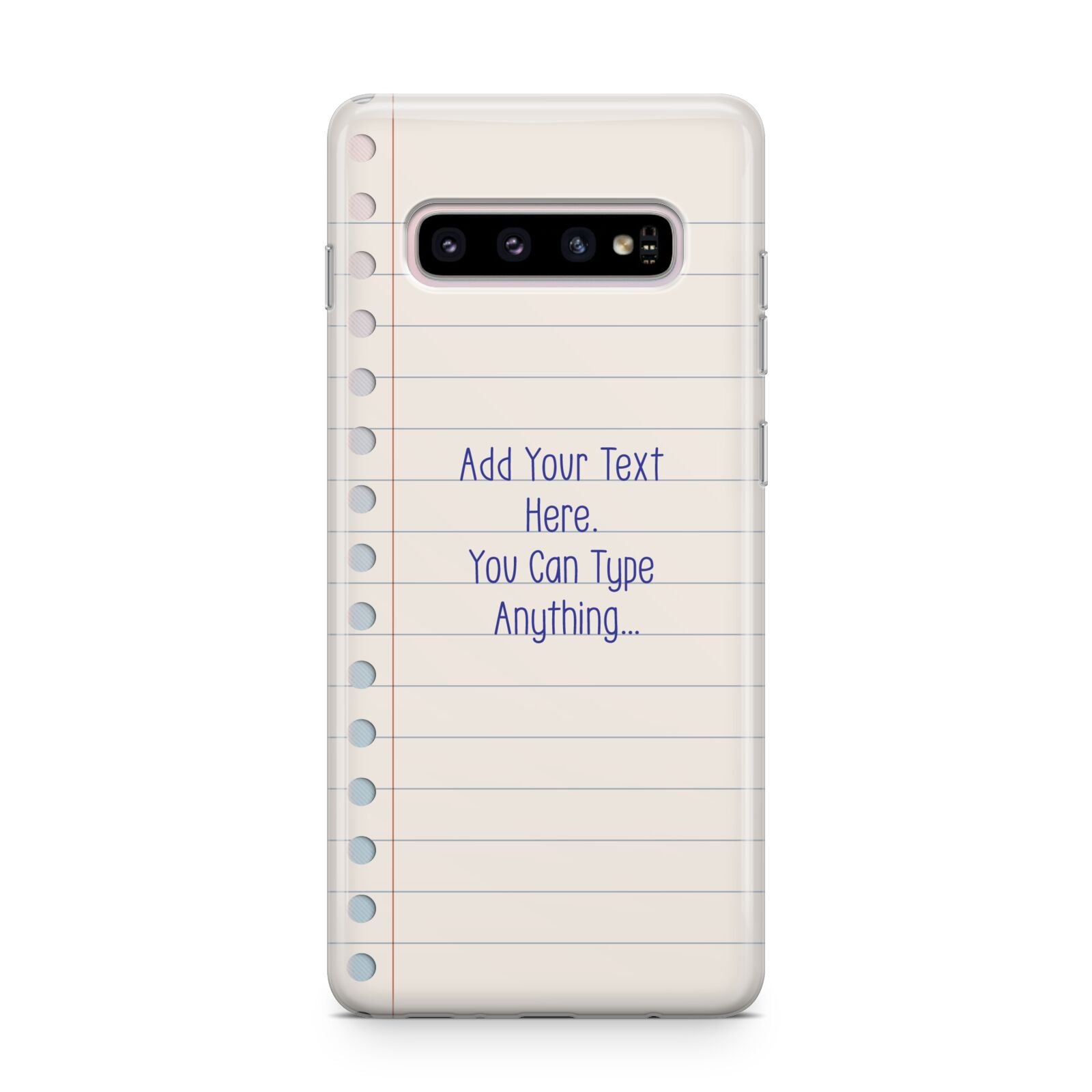 Personalised Notepad Samsung Galaxy S10 Plus Case