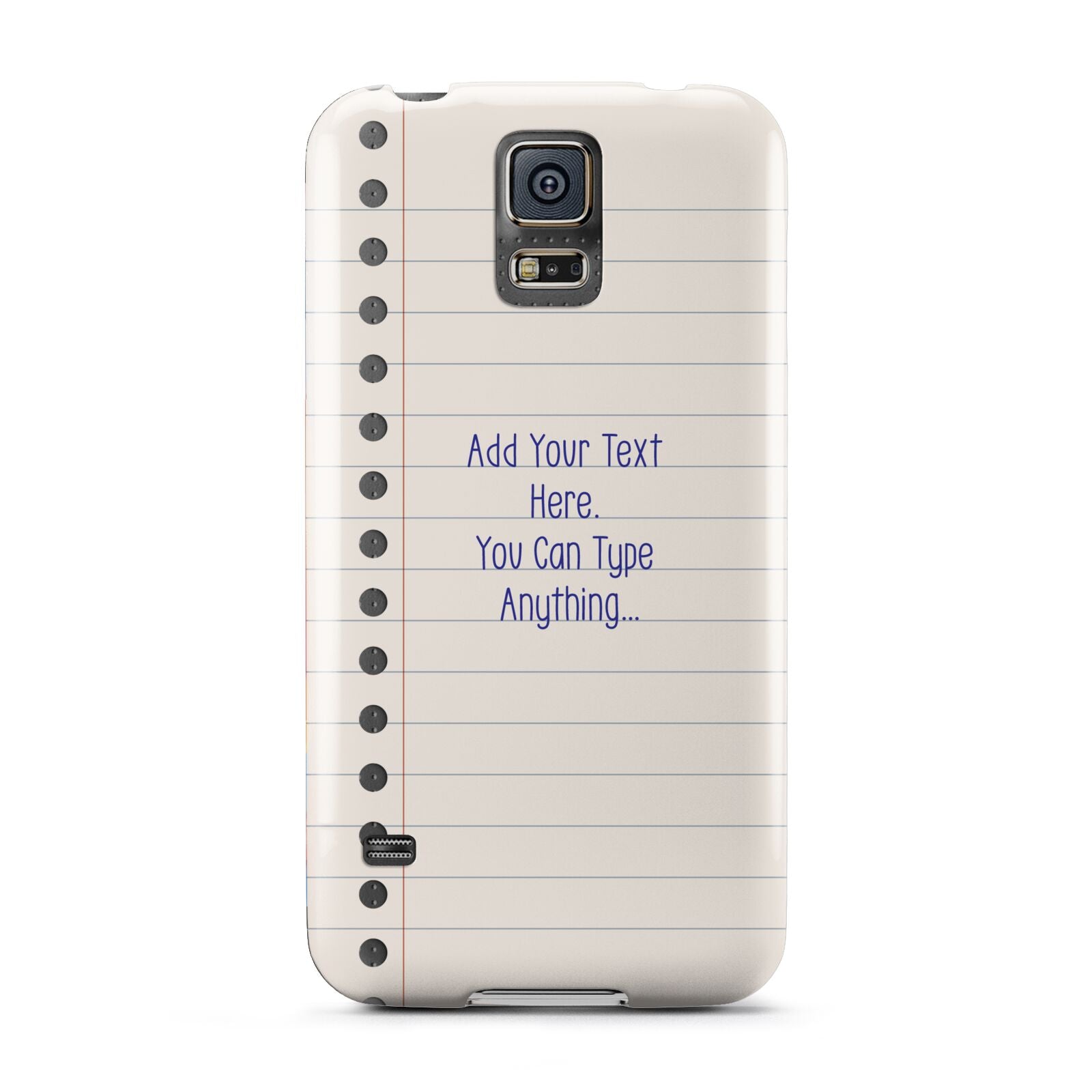 Personalised Notepad Samsung Galaxy S5 Case