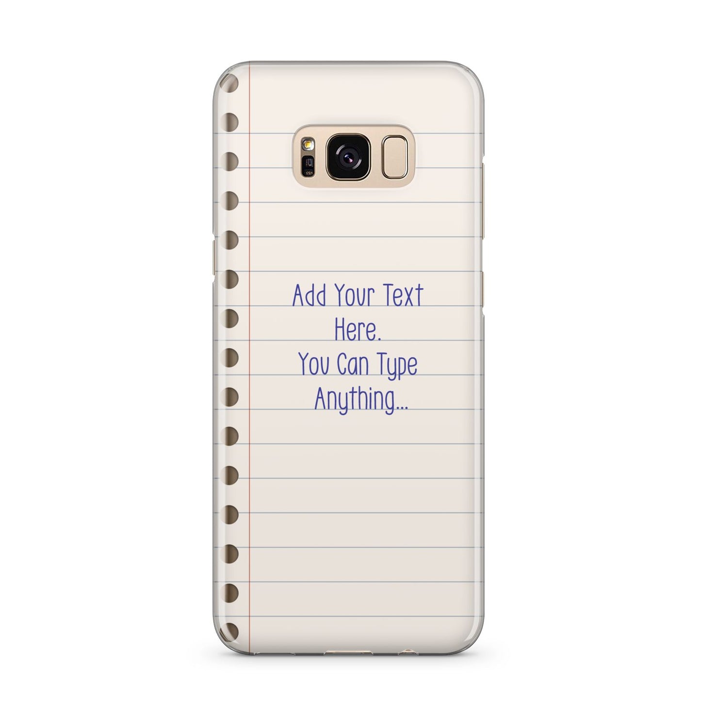 Personalised Notepad Samsung Galaxy S8 Plus Case