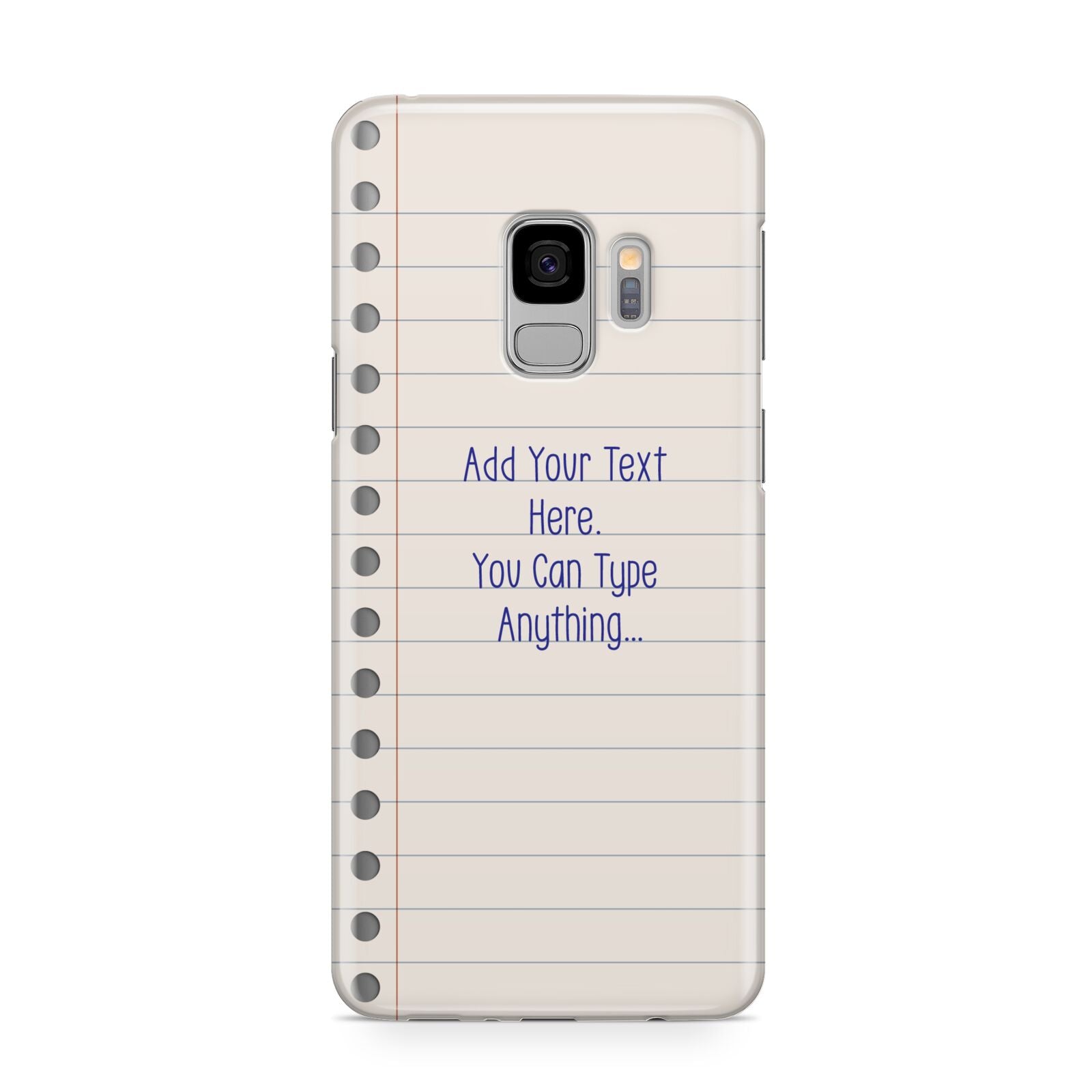 Personalised Notepad Samsung Galaxy S9 Case