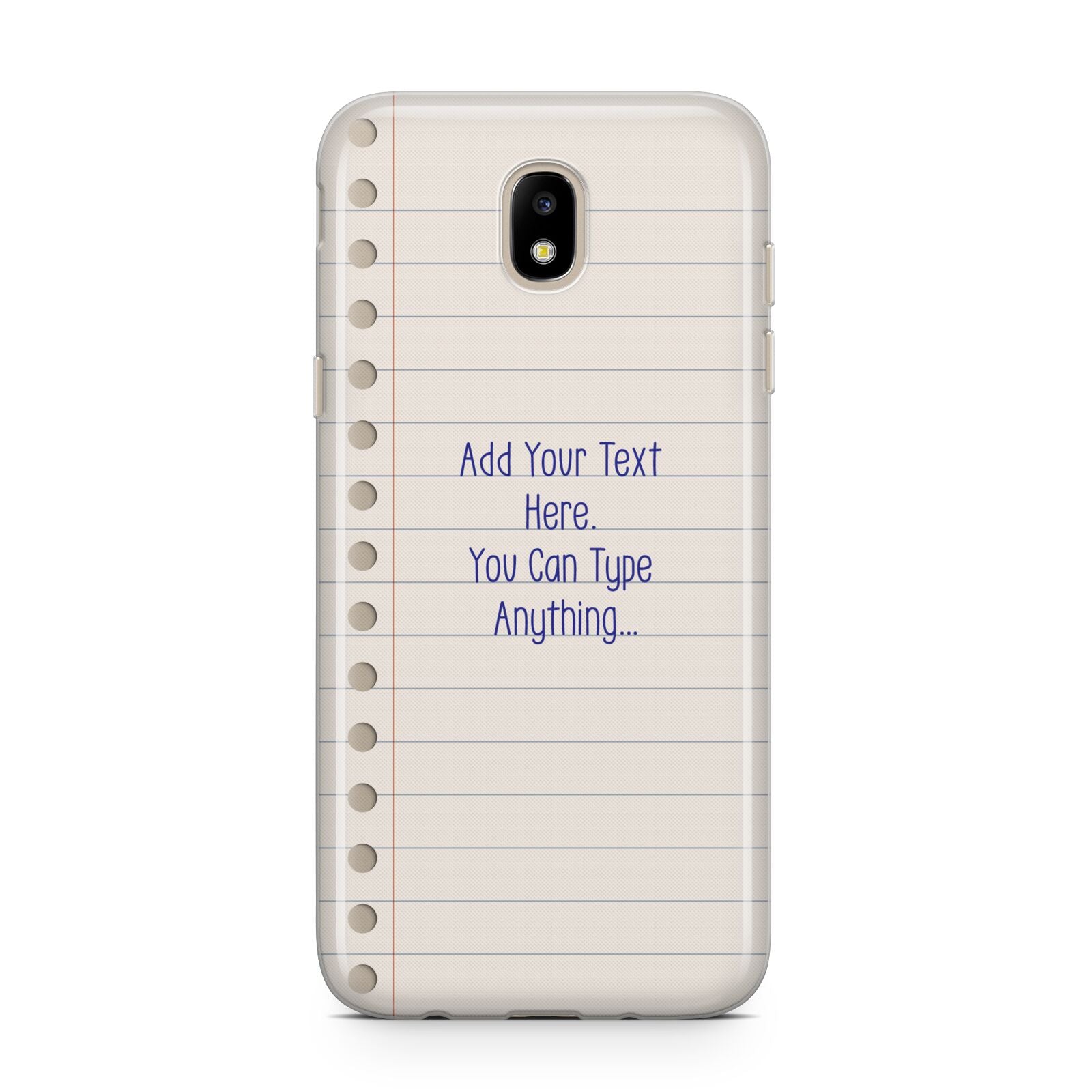 Personalised Notepad Samsung J5 2017 Case