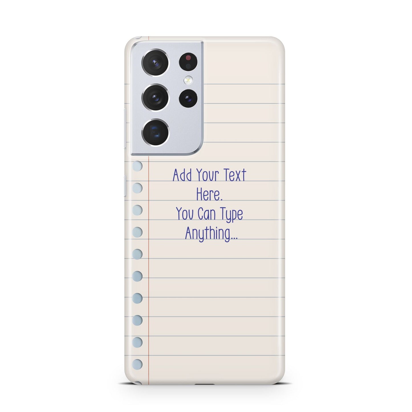 Personalised Notepad Samsung S21 Ultra Case