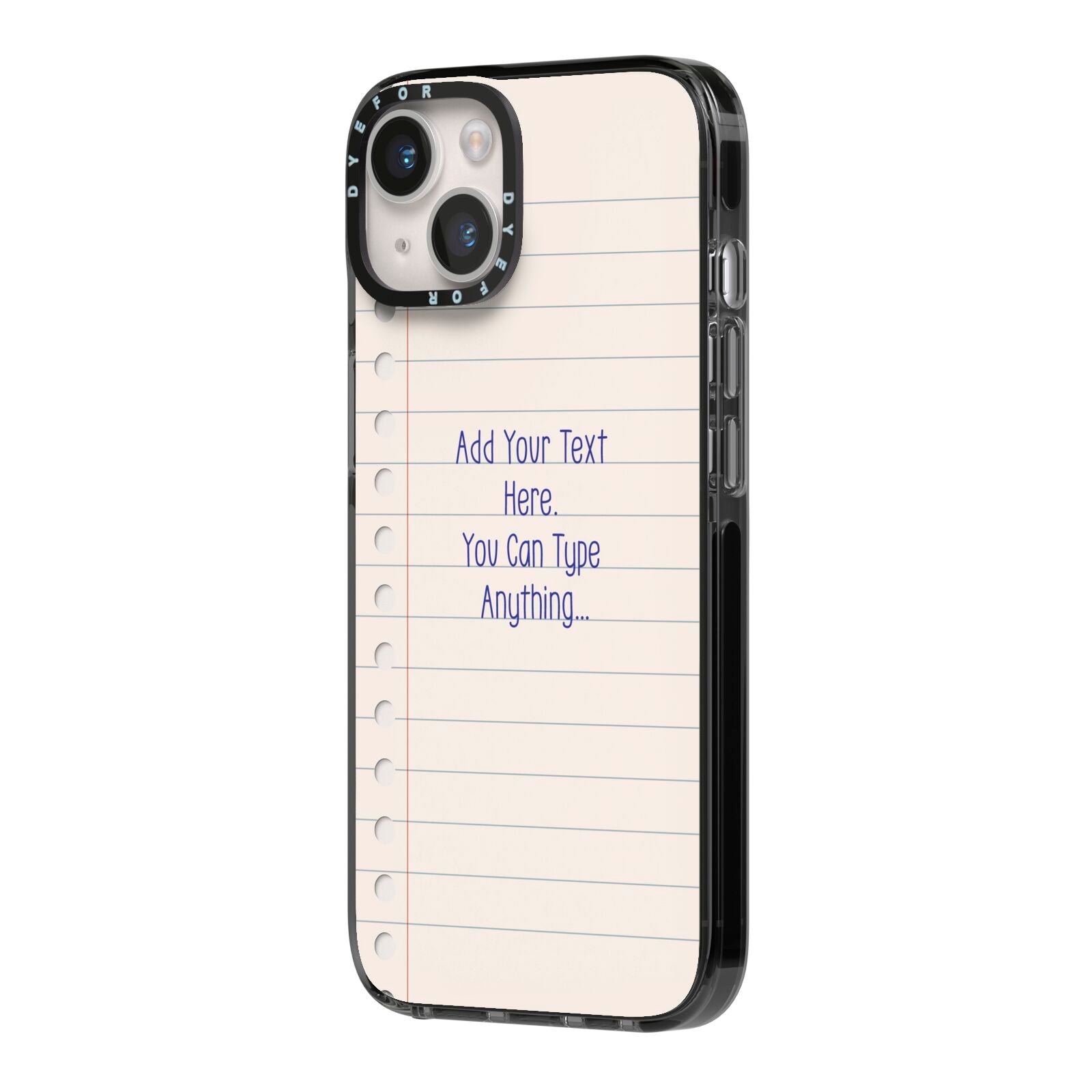 Personalised Notepad iPhone Case Dyefor