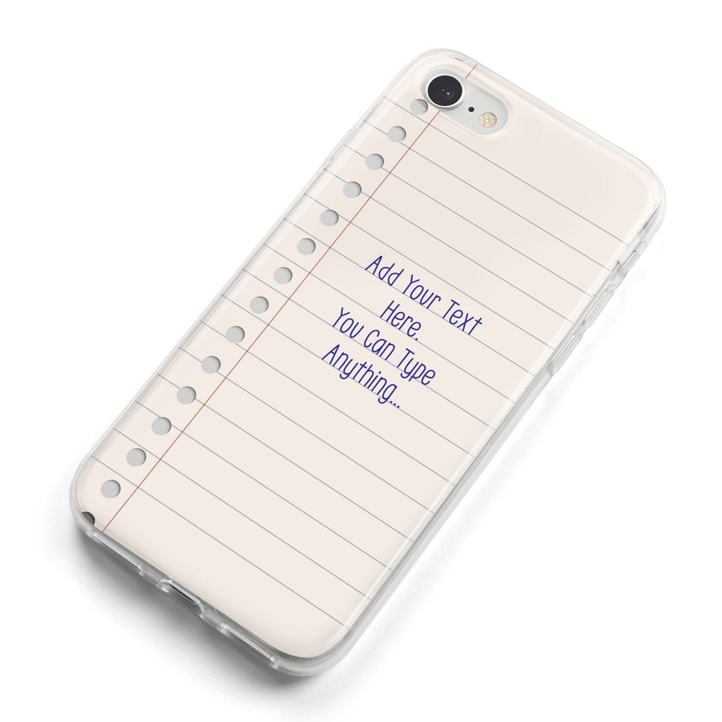 Personalised Notepad iPhone 8 Bumper Case on Silver iPhone Alternative Image