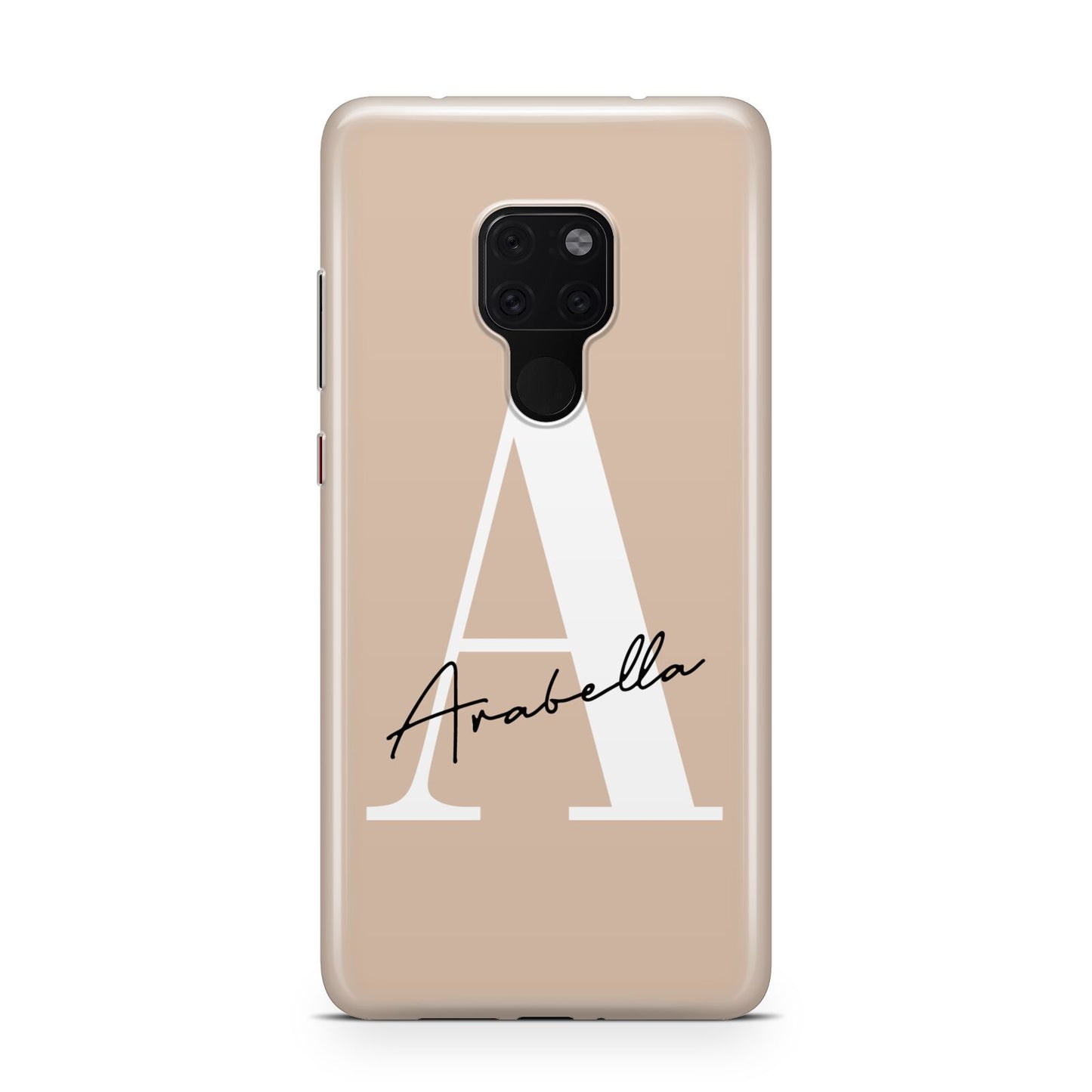 Personalised Nude Colour Initial Huawei Mate 20 Phone Case