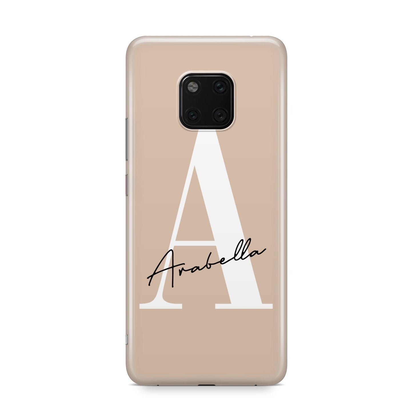 Personalised Nude Colour Initial Huawei Mate 20 Pro Phone Case