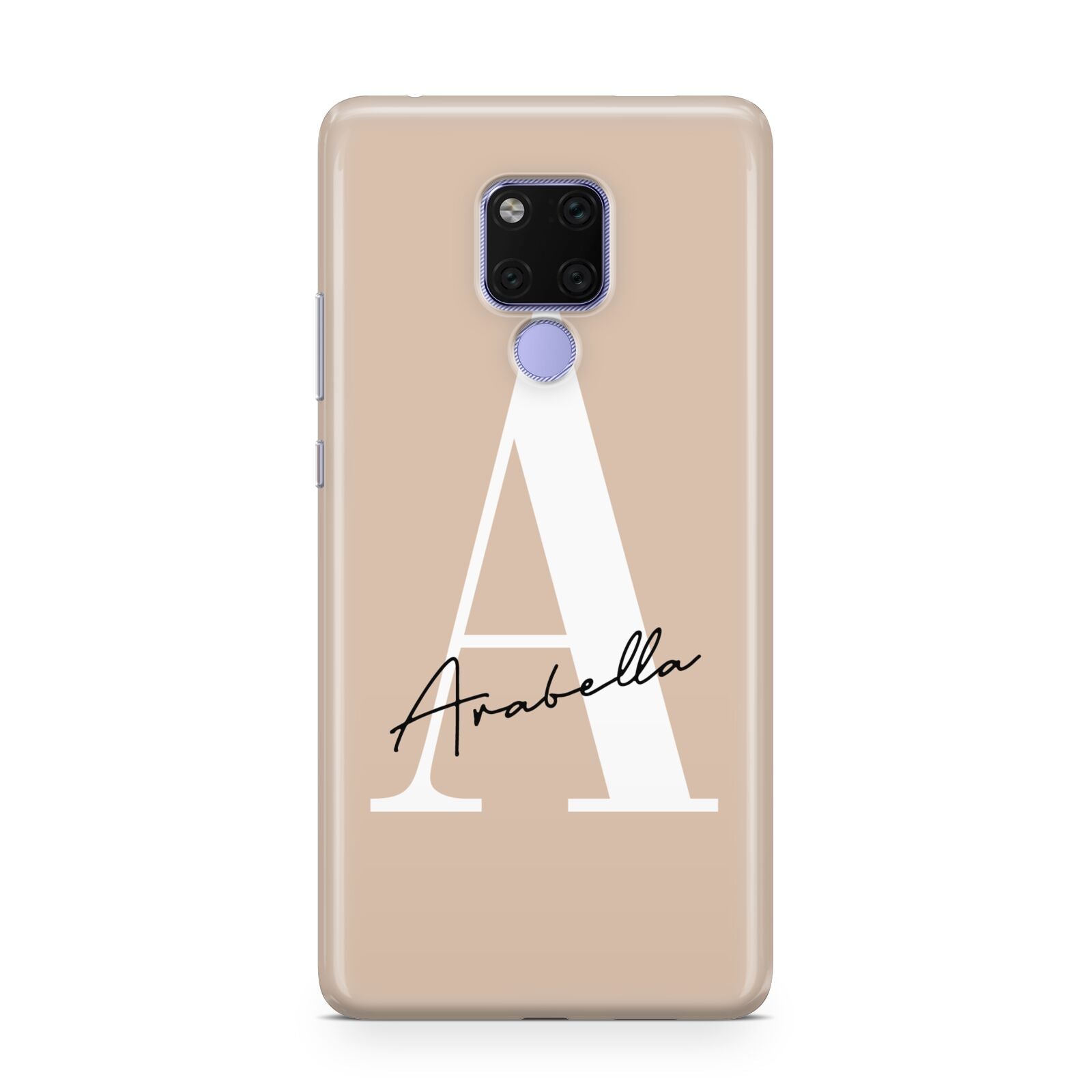 Personalised Nude Colour Initial Huawei Mate 20X Phone Case