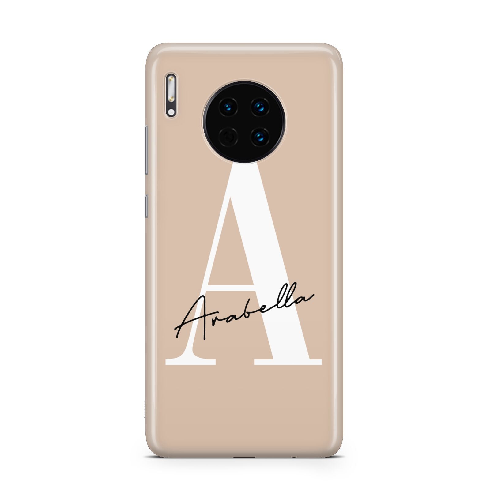 Personalised Nude Colour Initial Huawei Mate 30