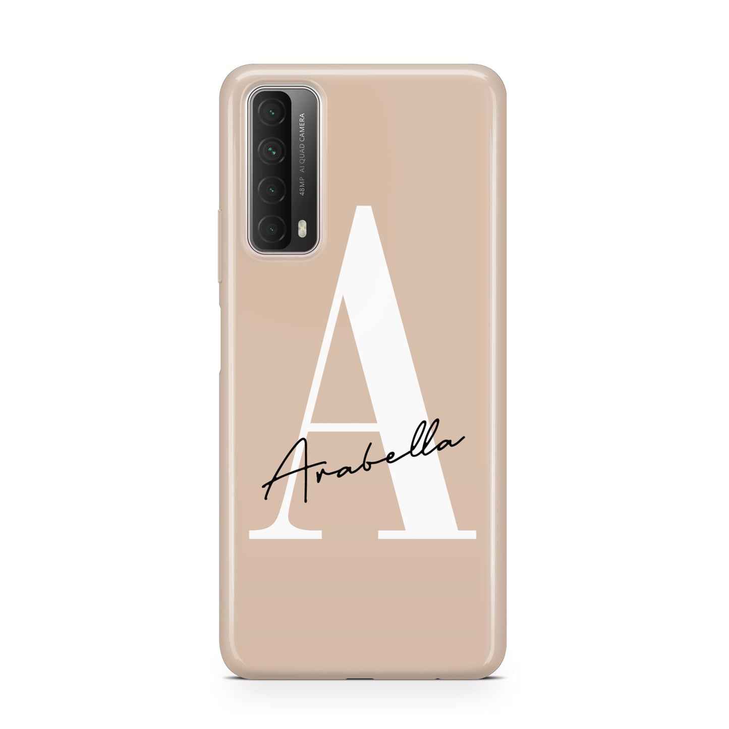 Personalised Nude Colour Initial Huawei P Smart 2021