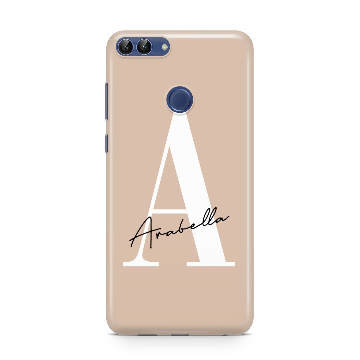 Personalised Nude Colour Initial Huawei P Smart Case