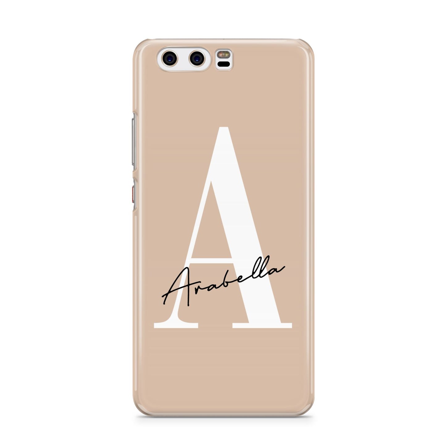 Personalised Nude Colour Initial Huawei P10 Phone Case