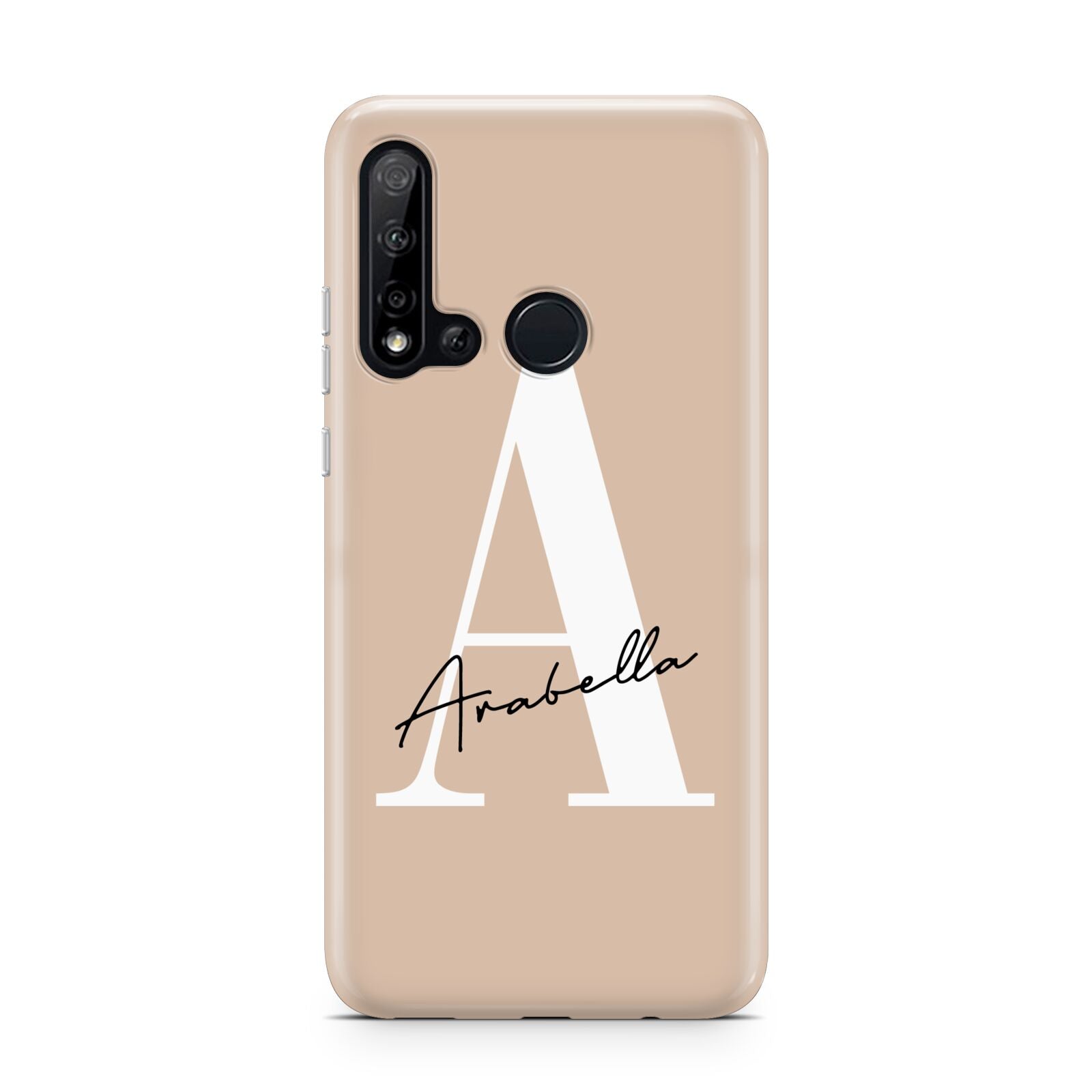 Personalised Nude Colour Initial Huawei P20 Lite 5G Phone Case