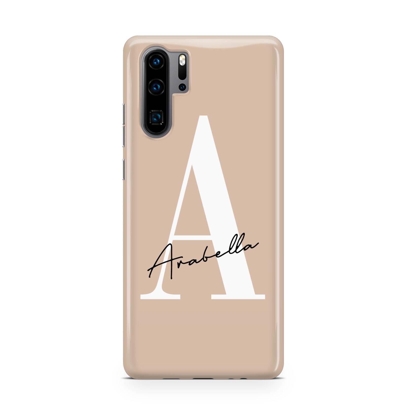 Personalised Nude Colour Initial Huawei P30 Pro Phone Case