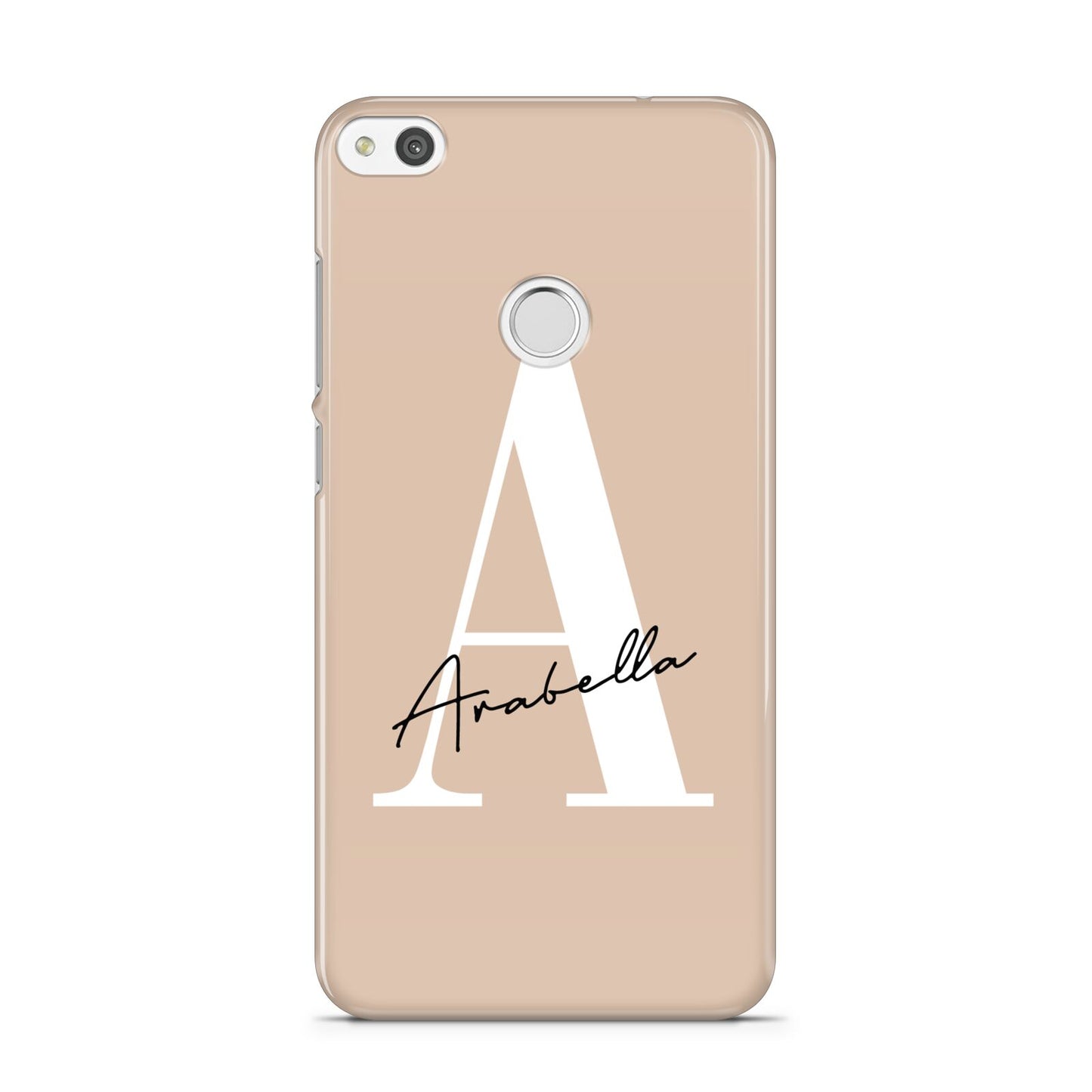 Personalised Nude Colour Initial Huawei P8 Lite Case