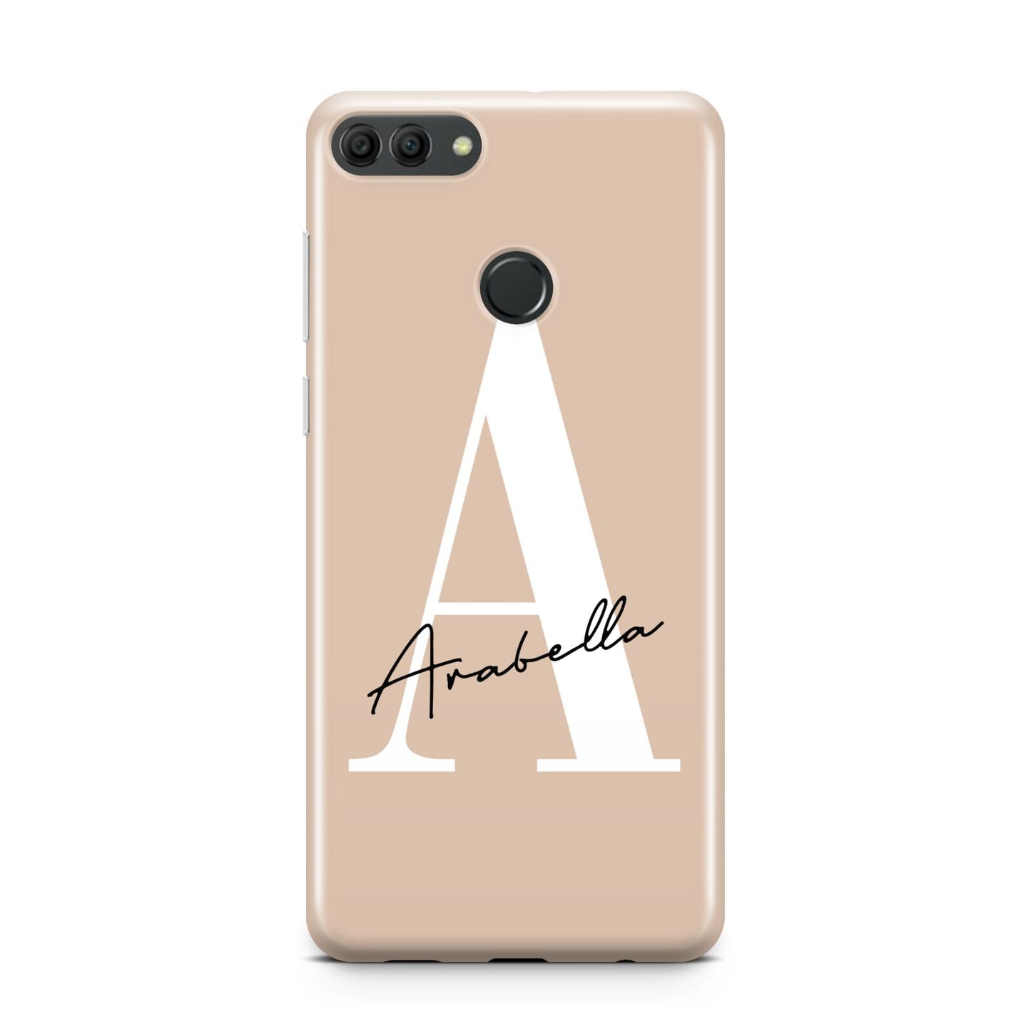 Personalised Nude Colour Initial Huawei Y9 2018