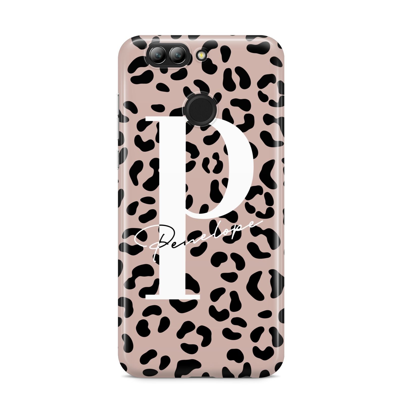 Personalised Nude Colour Leopard Print Huawei Nova 2s Phone Case