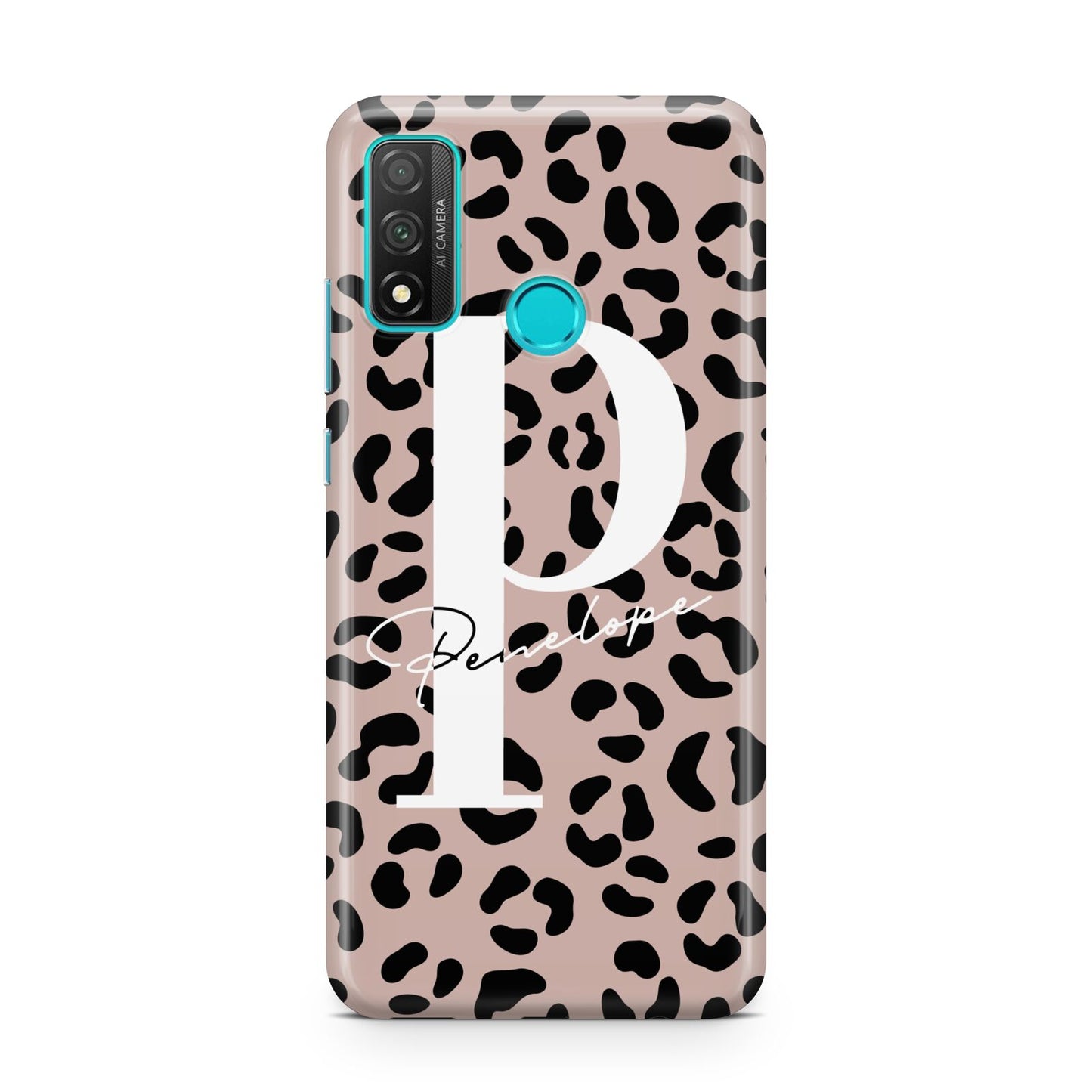 Personalised Nude Colour Leopard Print Huawei P Smart 2020